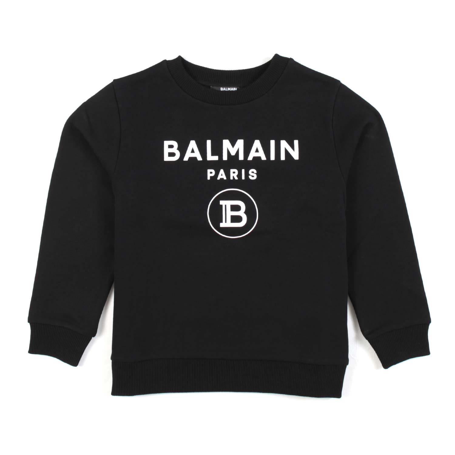 FELPA NERA CON LOGO BIANCO BAMBINA - annameglio.com abbigliamento moda