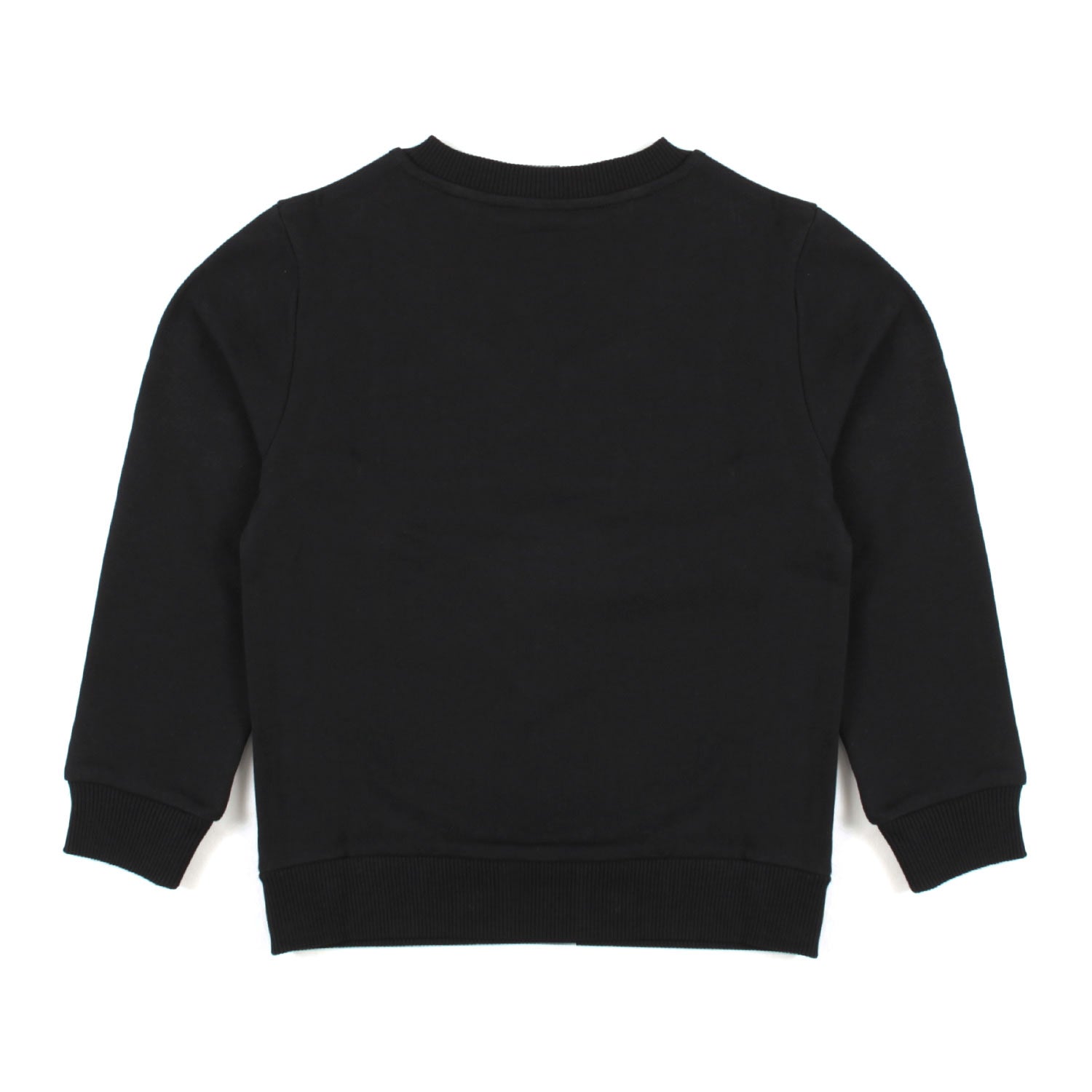 FELPA NERA CON LOGO BIANCO BAMBINA - annameglio.com abbigliamento moda