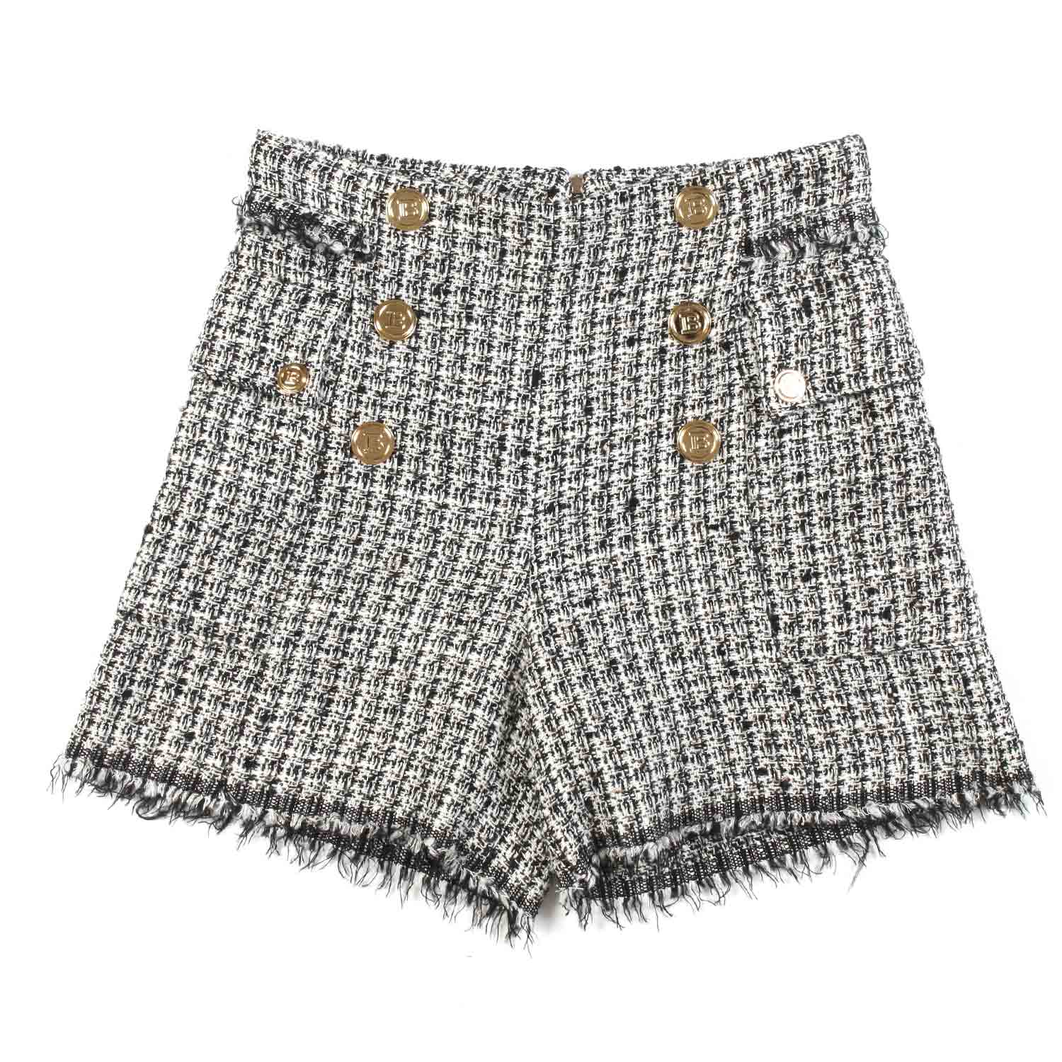 SHORTS AVORIO E NERI BAMBINA E TEEN - annameglio.com abbigliamento moda