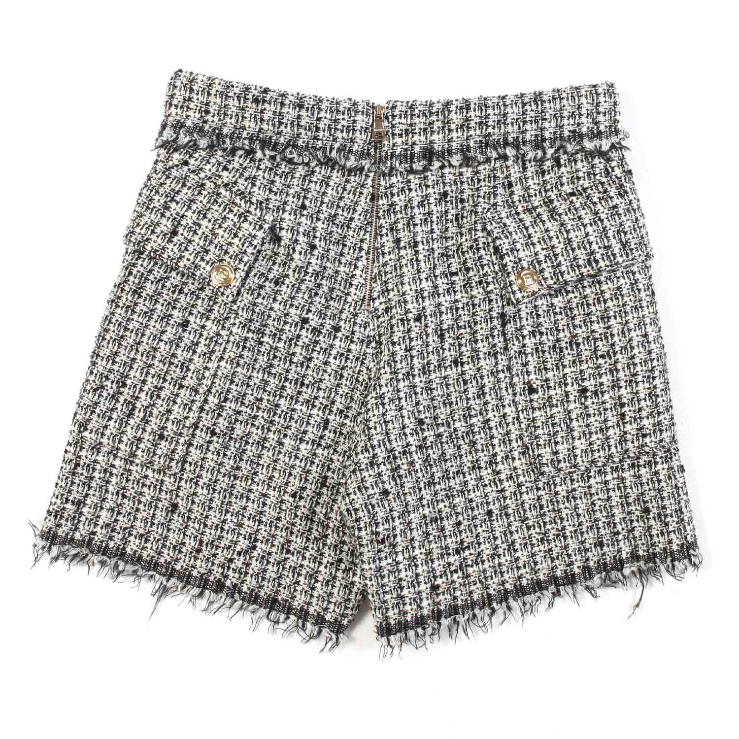 SHORTS AVORIO E NERI BAMBINA E TEEN - annameglio.com abbigliamento moda