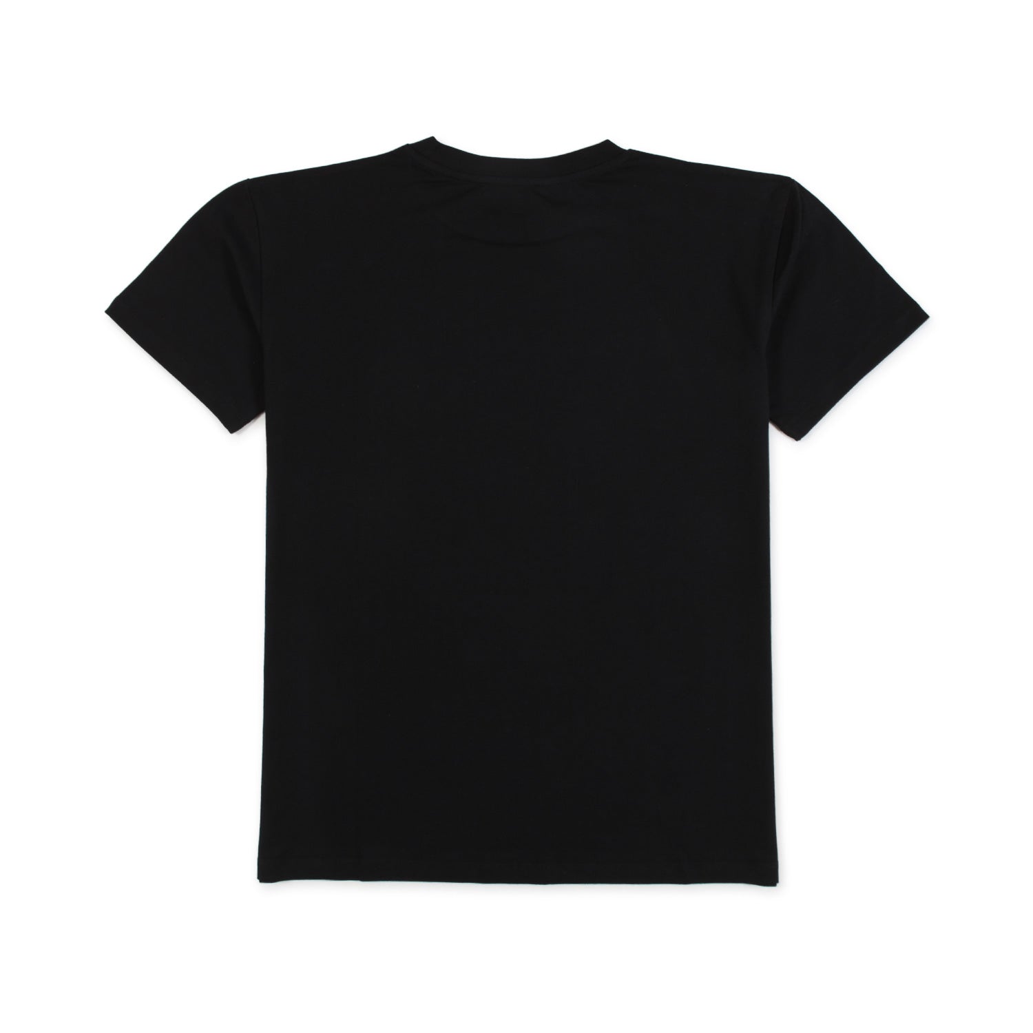 T-SHIRT UNISEX NERA CON LOGO FUCSIA FLUO - annameglio.com abbigliamento moda