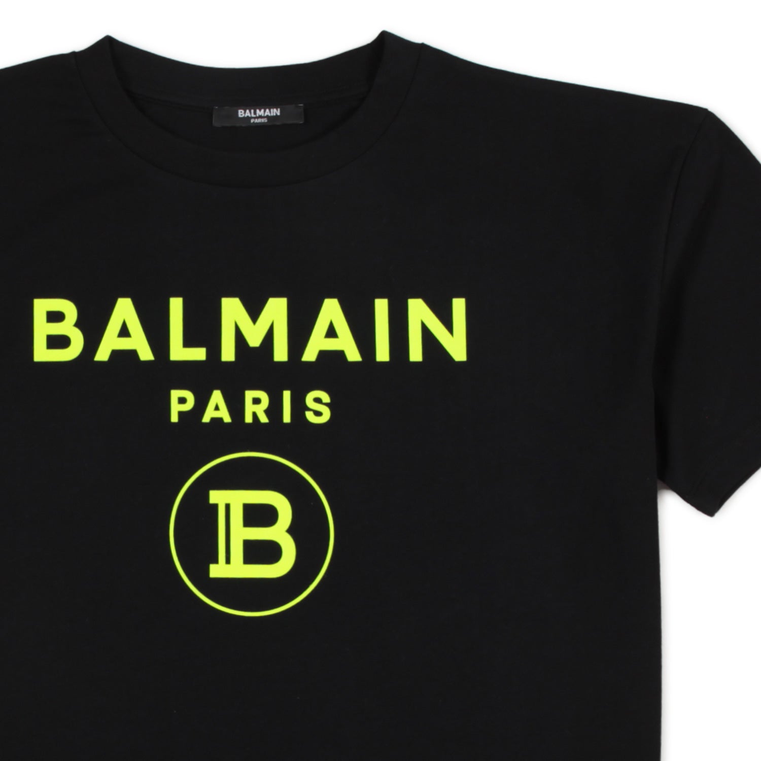 T-SHIRT UNISEX NERA CON LOGO VERDE FLUO - annameglio.com abbigliamento moda