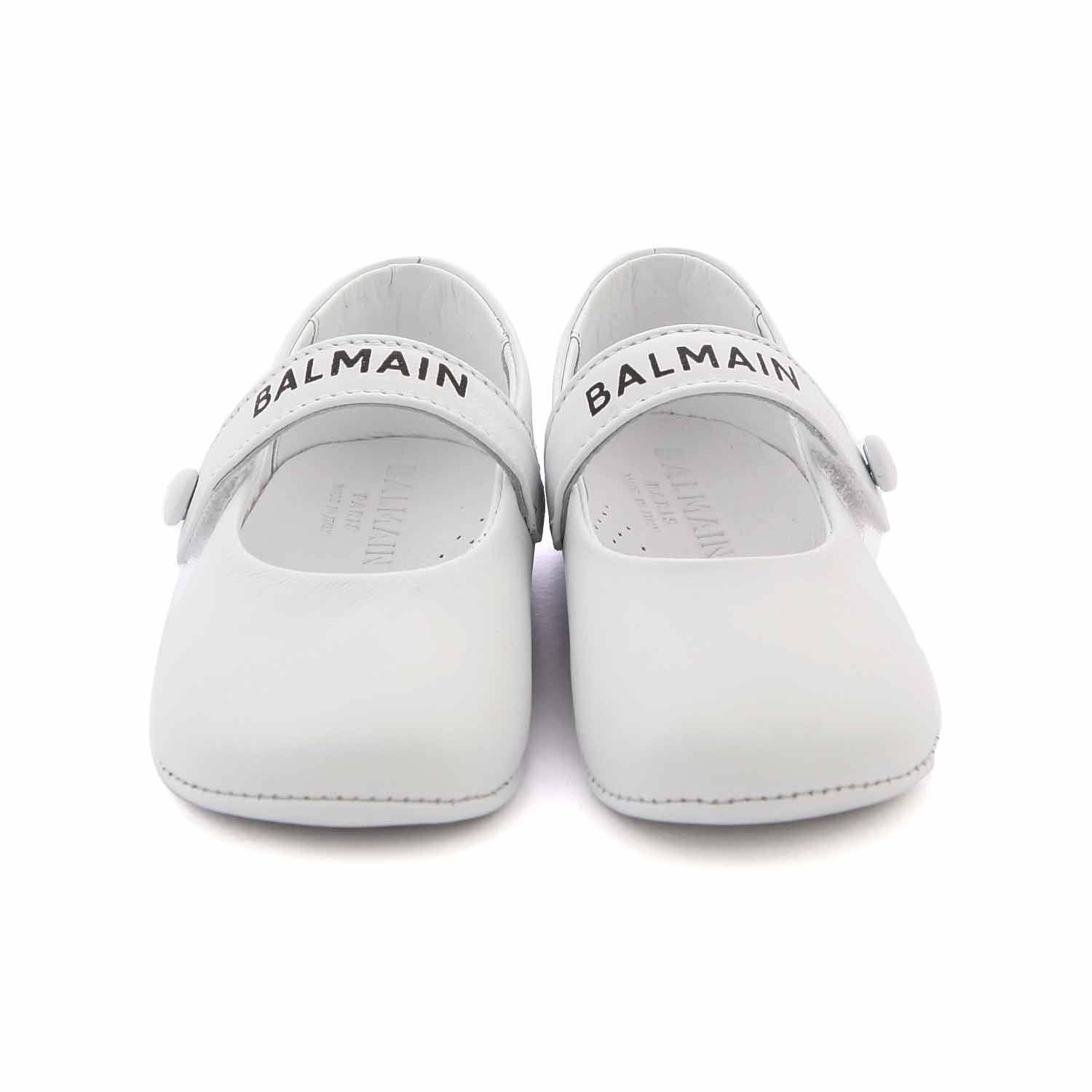 MINI BALLERINE BIANCHE IN PELLE NEONATA - annameglio.com abbigliamento moda