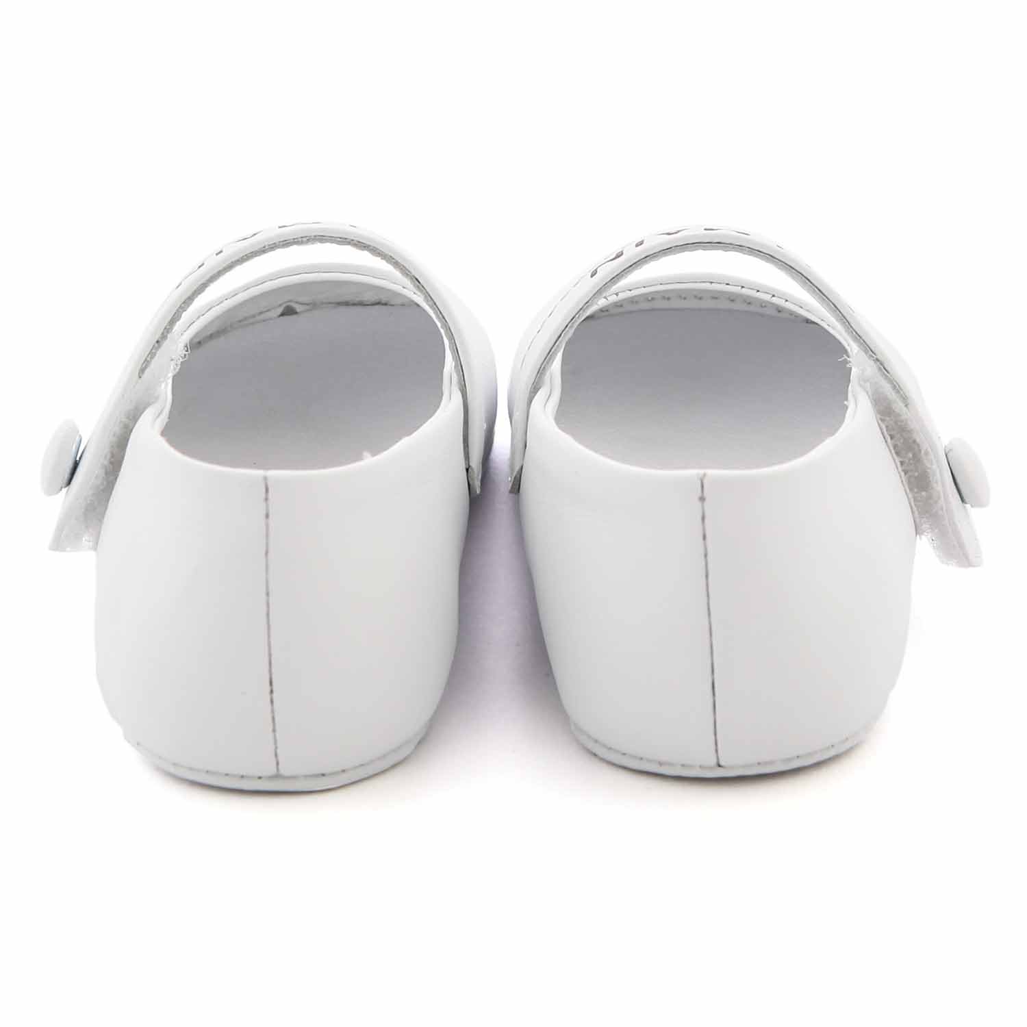 MINI BALLERINE BIANCHE IN PELLE NEONATA - annameglio.com abbigliamento moda