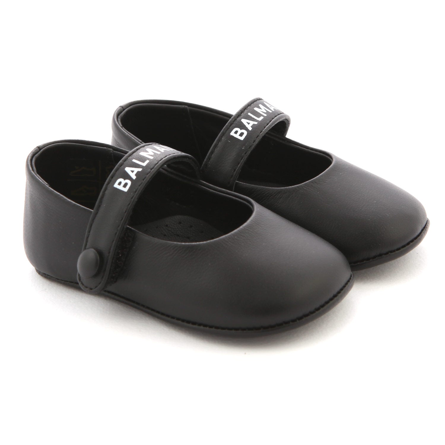 MINI BALLERINE NERE IN PELLE NEONATA - annameglio.com abbigliamento moda