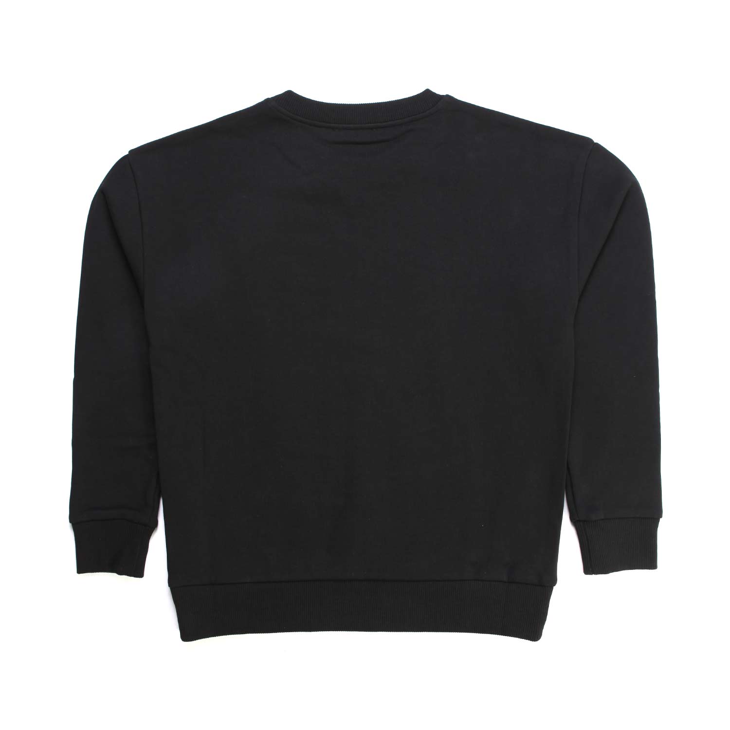 FELPA NERA CON LOGO BIANCO BAMBINA E TEENAGER - annameglio.com abbigliamento moda