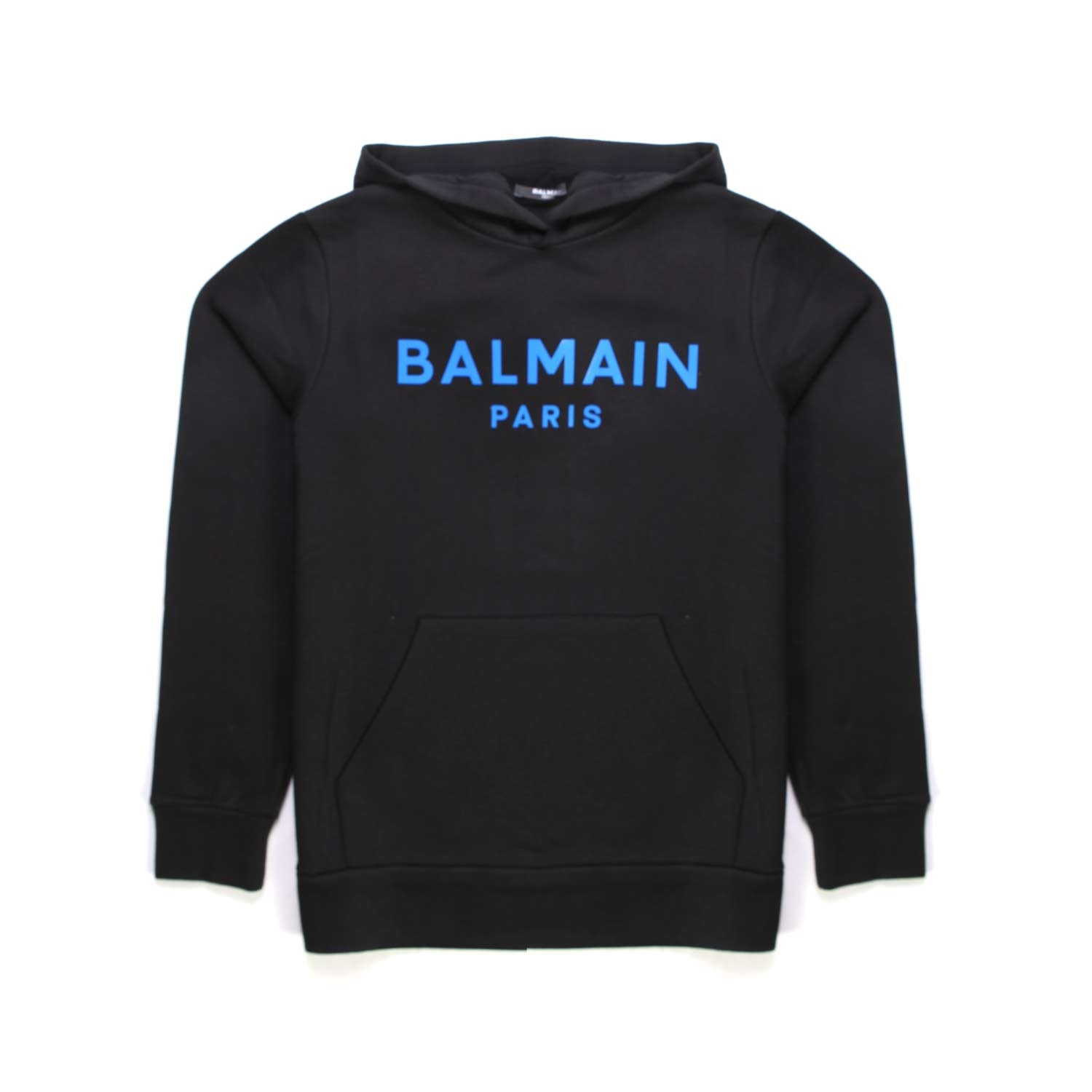 FELPA HOODIE NERA CON LOGO BLU BAMBINA TEEN - annameglio.com abbigliamento moda