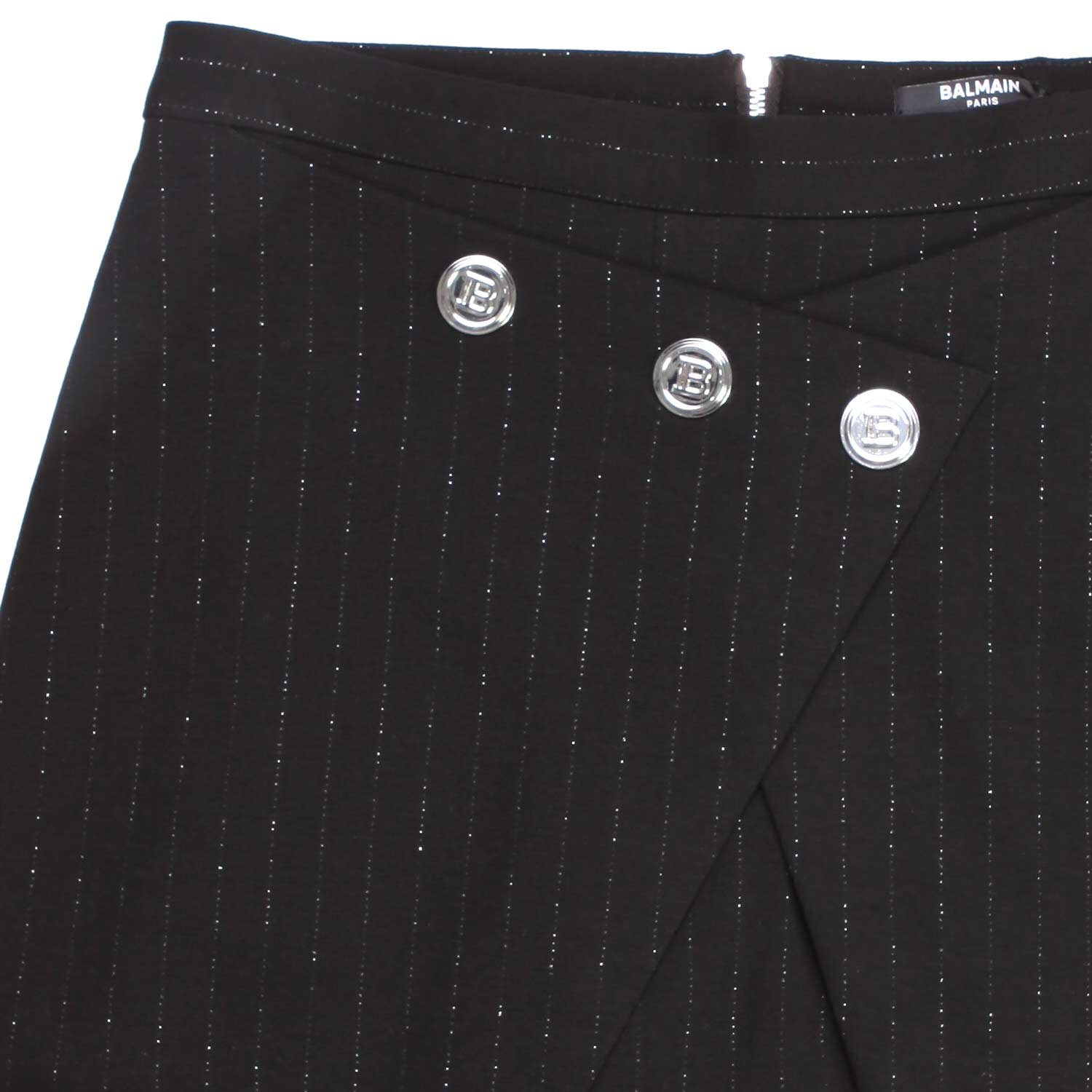 SHORTS NERO GESSATO BAMBINA TEEN - annameglio.com abbigliamento moda