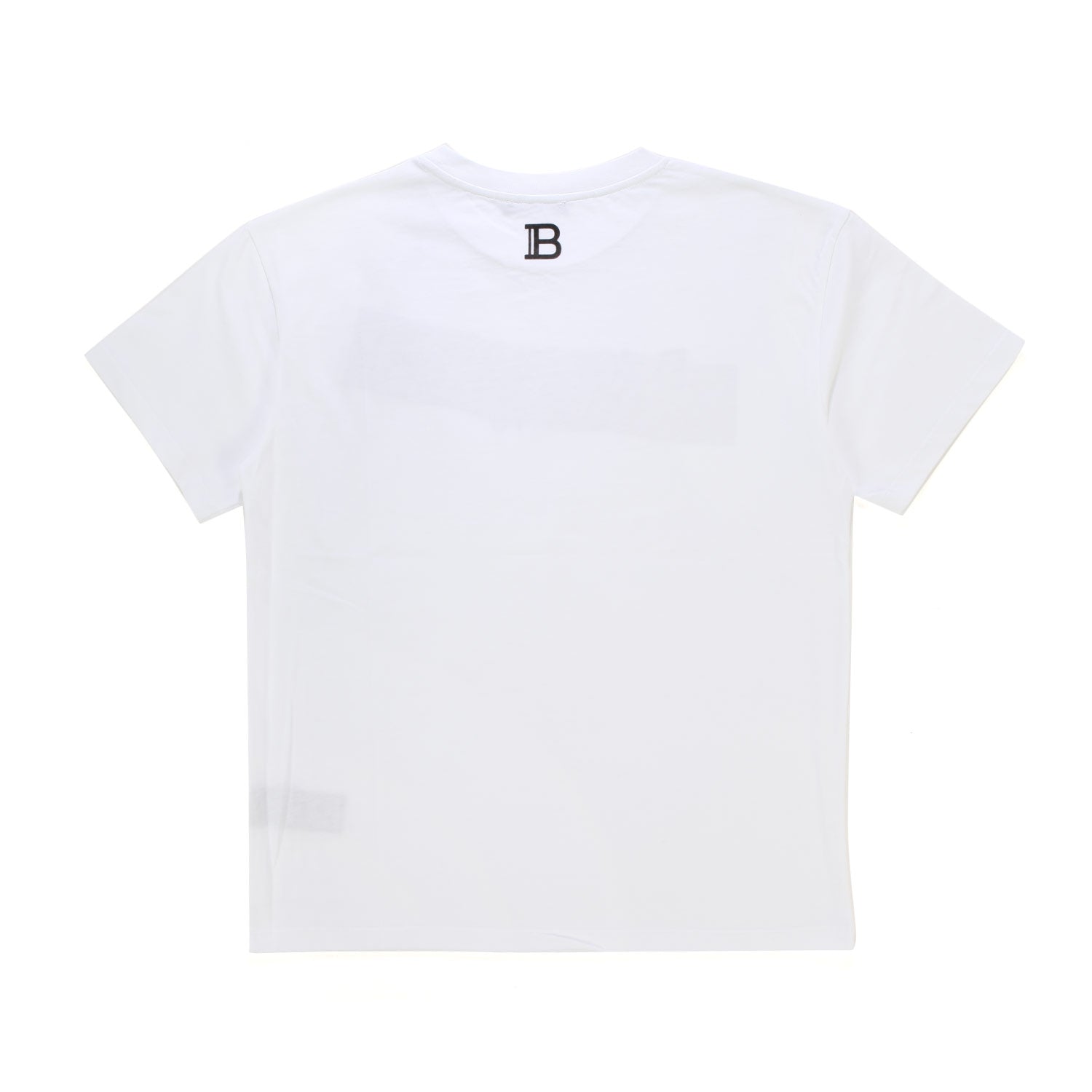 T-SHIRT BIANCA CON STRISCIA ARGENTO BAMBINA TEEN - annameglio.com abbigliamento moda