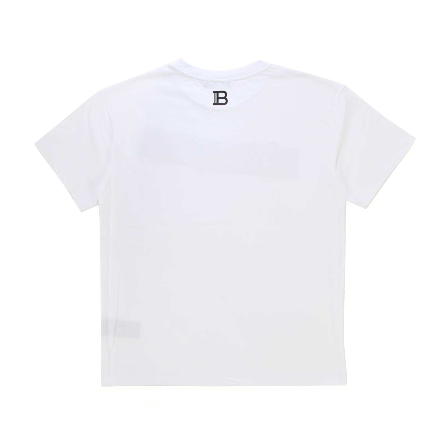 T-SHIRT BIANCA CON STRISCIA ORO BAMBINA TEEN - annameglio.com abbigliamento moda