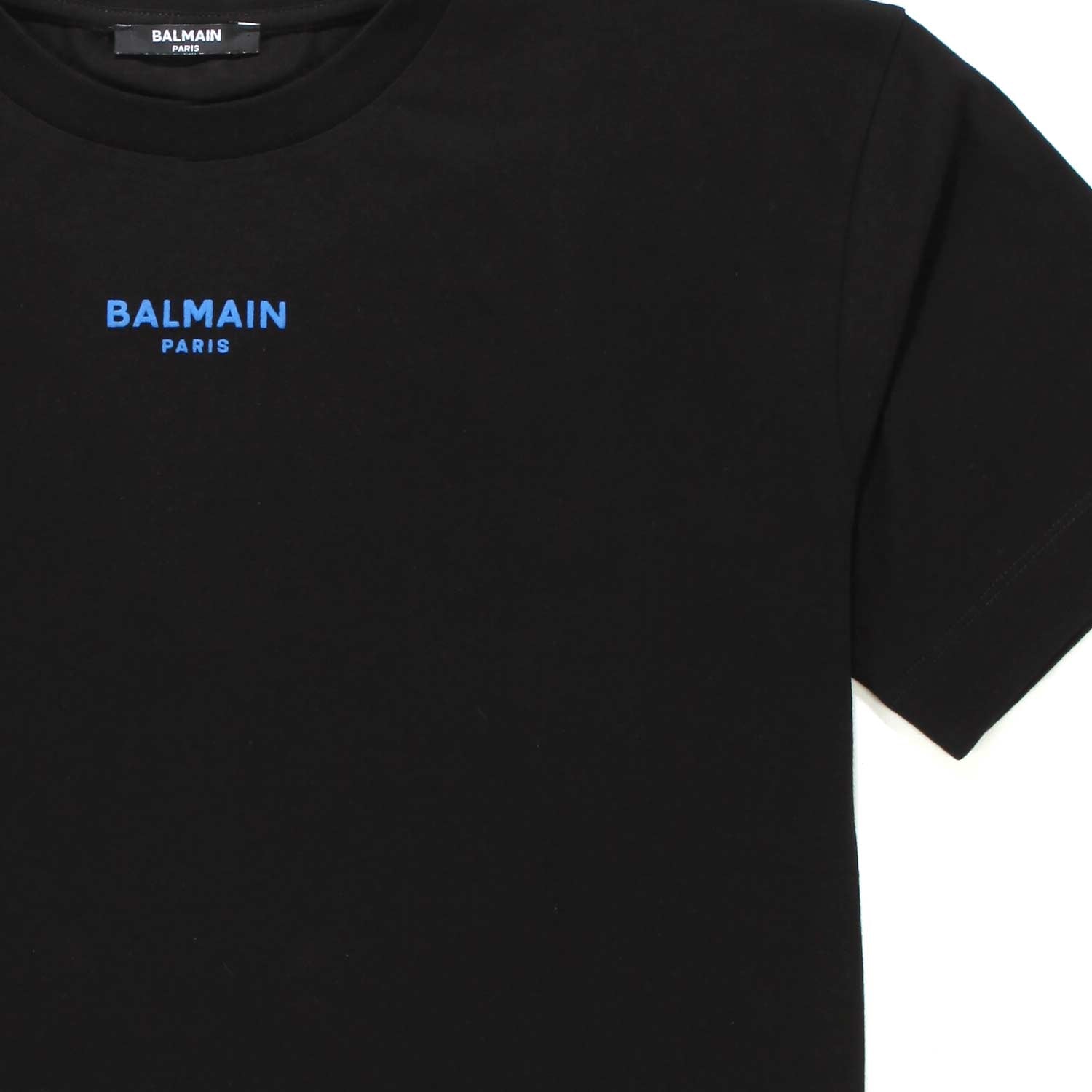 T-SHIRT NERA CON MINI LOGO BLU BAMBINA TEEN - annameglio.com abbigliamento moda