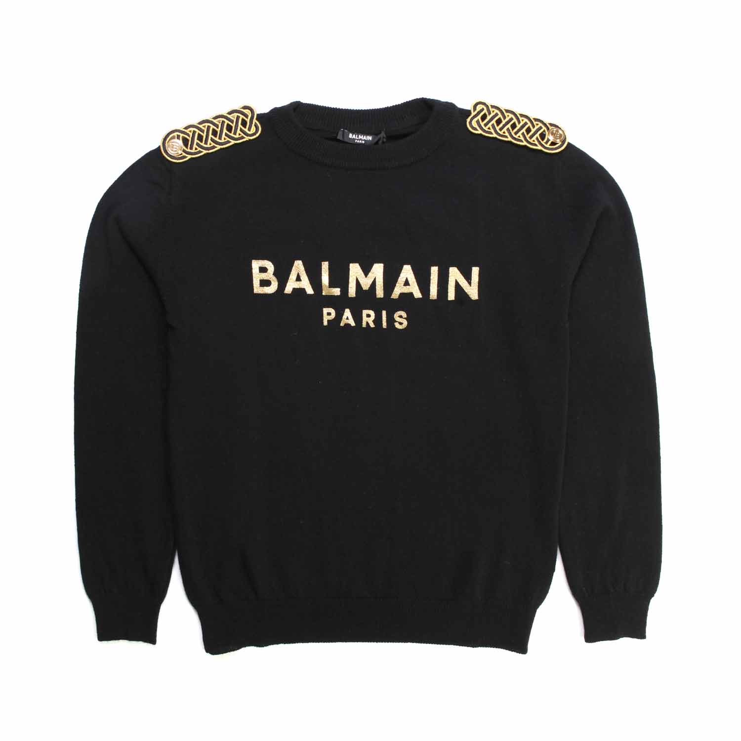 PULLOVER NERO E ORO BAMBINA TEEN - annameglio.com abbigliamento moda