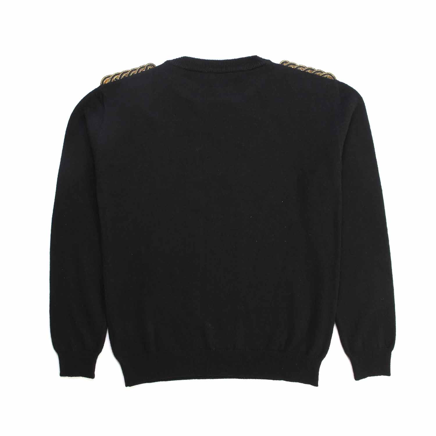 PULLOVER NERO E ORO BAMBINA TEEN - annameglio.com abbigliamento moda