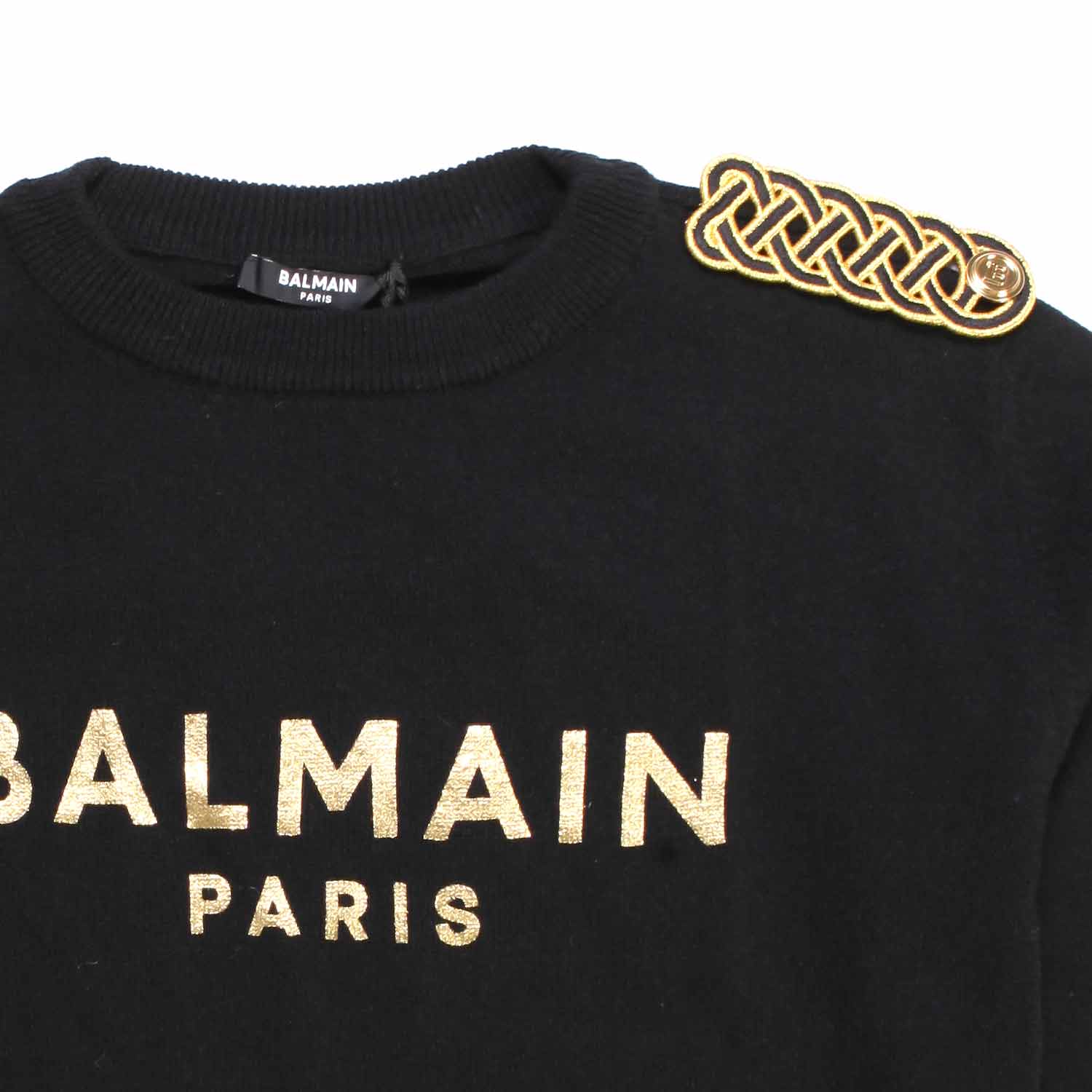 PULLOVER NERO E ORO BAMBINA TEEN - annameglio.com abbigliamento moda