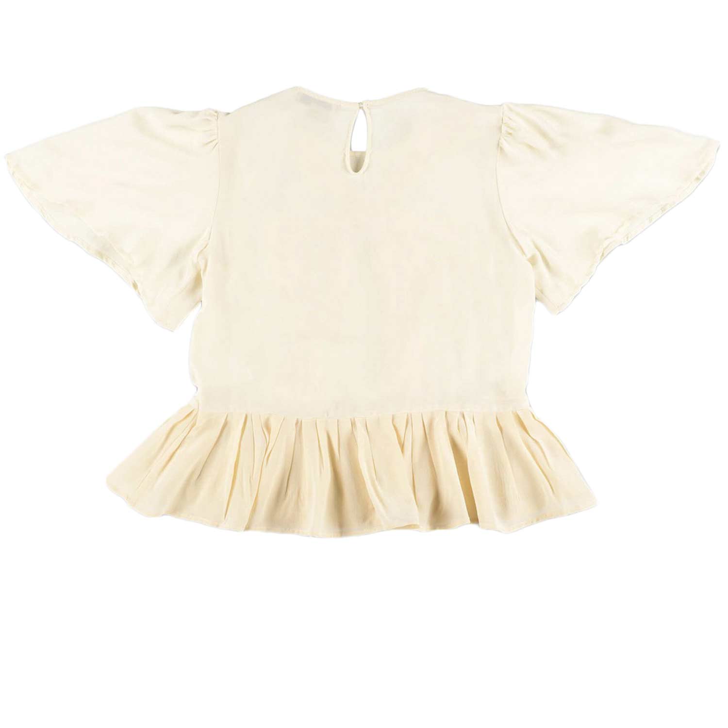 TOP DI SETA CREMA BAMBINA E TEENAGER - annameglio.com abbigliamento moda