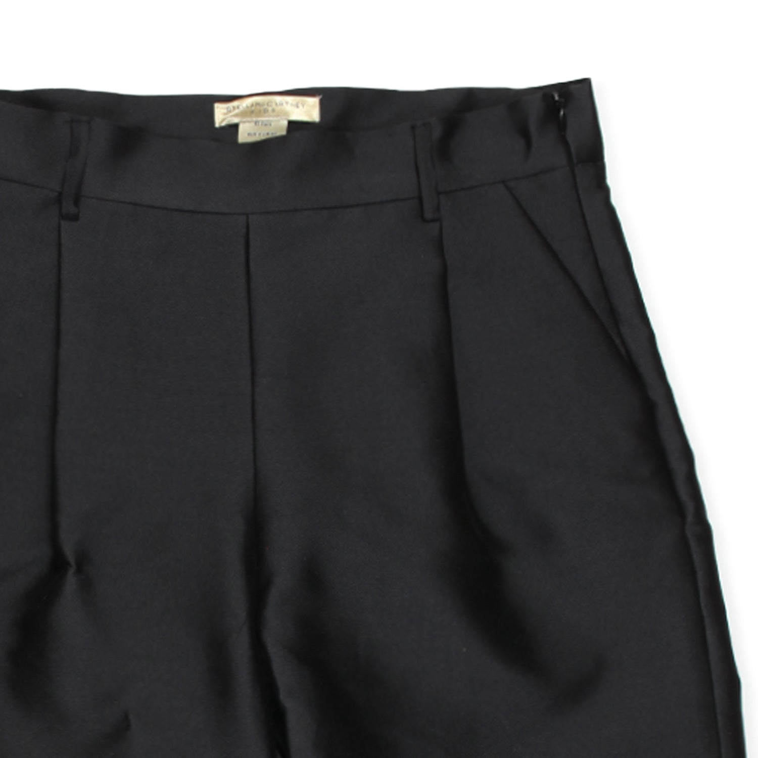 PANTALONE NERO MISTO SETA BAMBINA E TEEN - annameglio.com abbigliamento moda