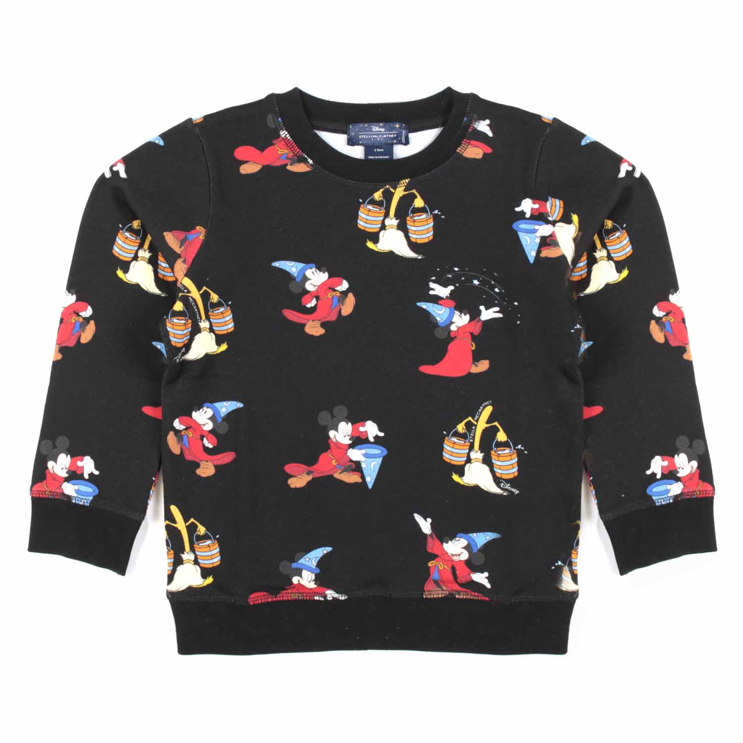 FELPA DISNEY FANTASIA NERA BAMBINO E BAMBINA - annameglio.com abbigliamento moda