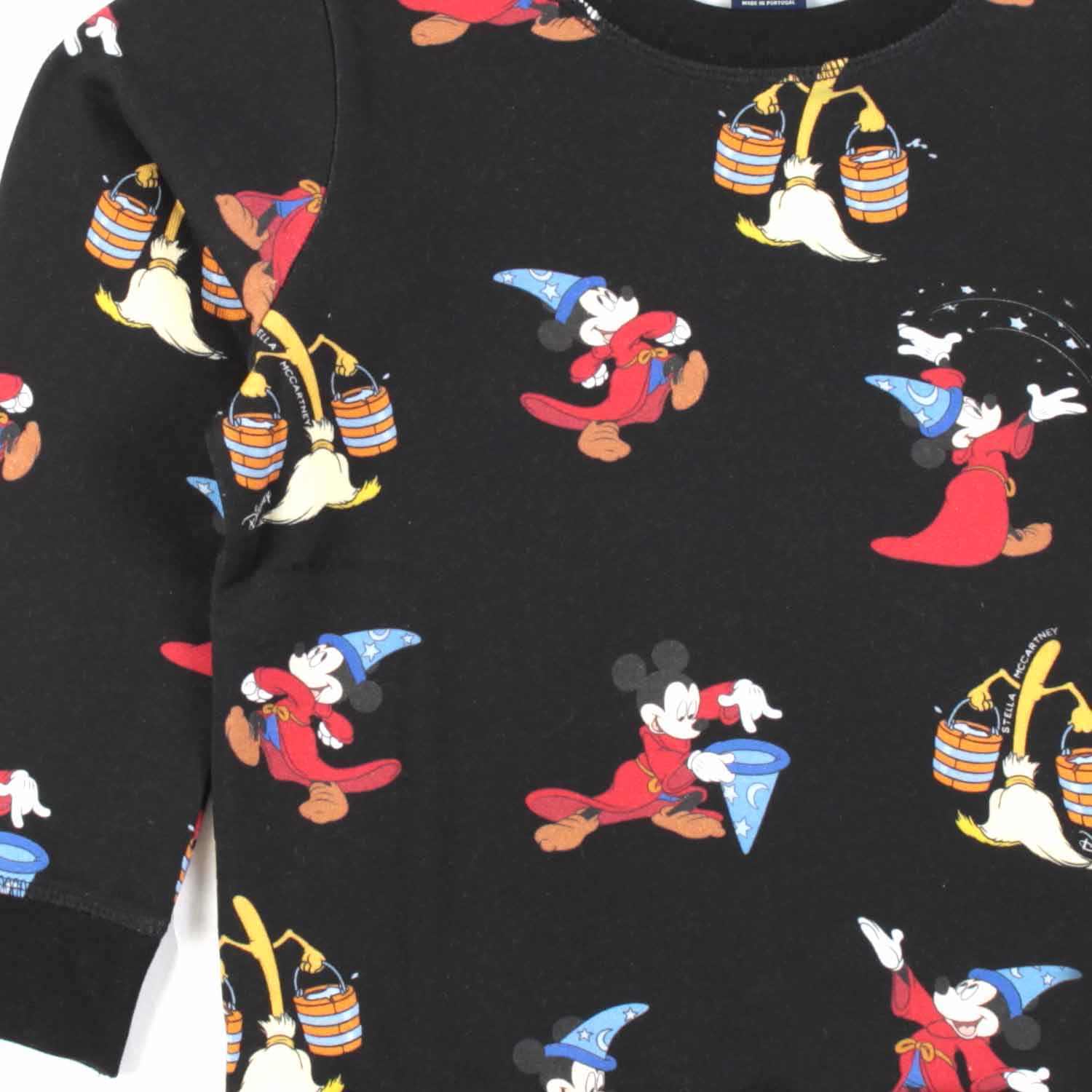FELPA DISNEY FANTASIA NERA BAMBINO E BAMBINA - annameglio.com abbigliamento moda