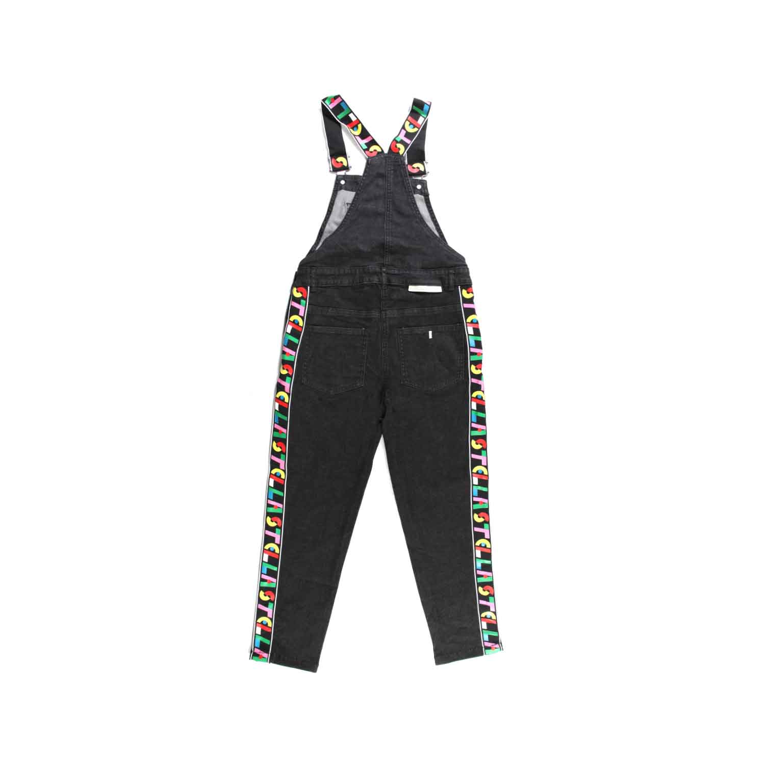 SALOPETTE DENIM NERA BAMBINA E TEENAGER - annameglio.com abbigliamento moda