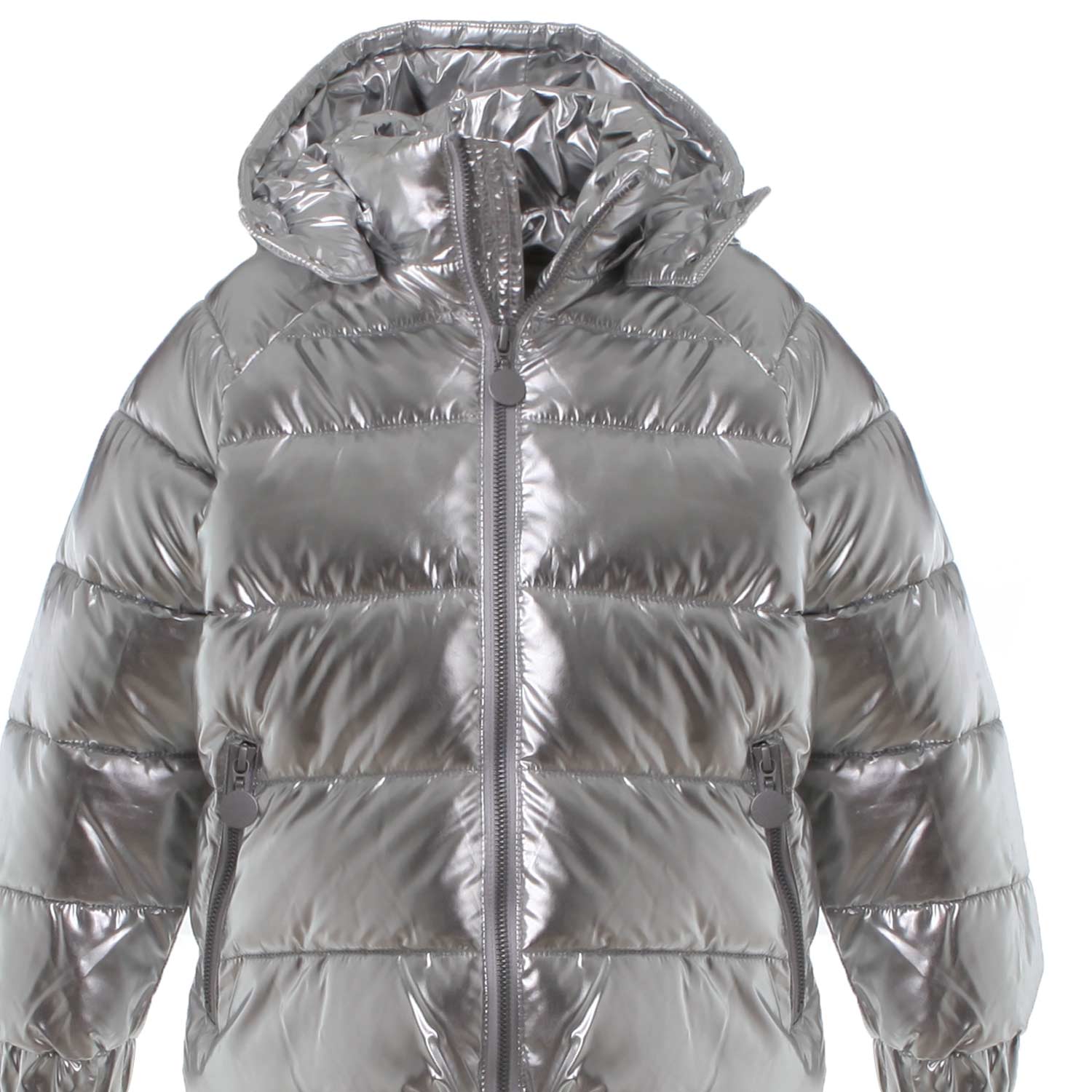 GIUBBOTTO ARGENTO BAMBINA E TEENAGER - annameglio.com abbigliamento moda