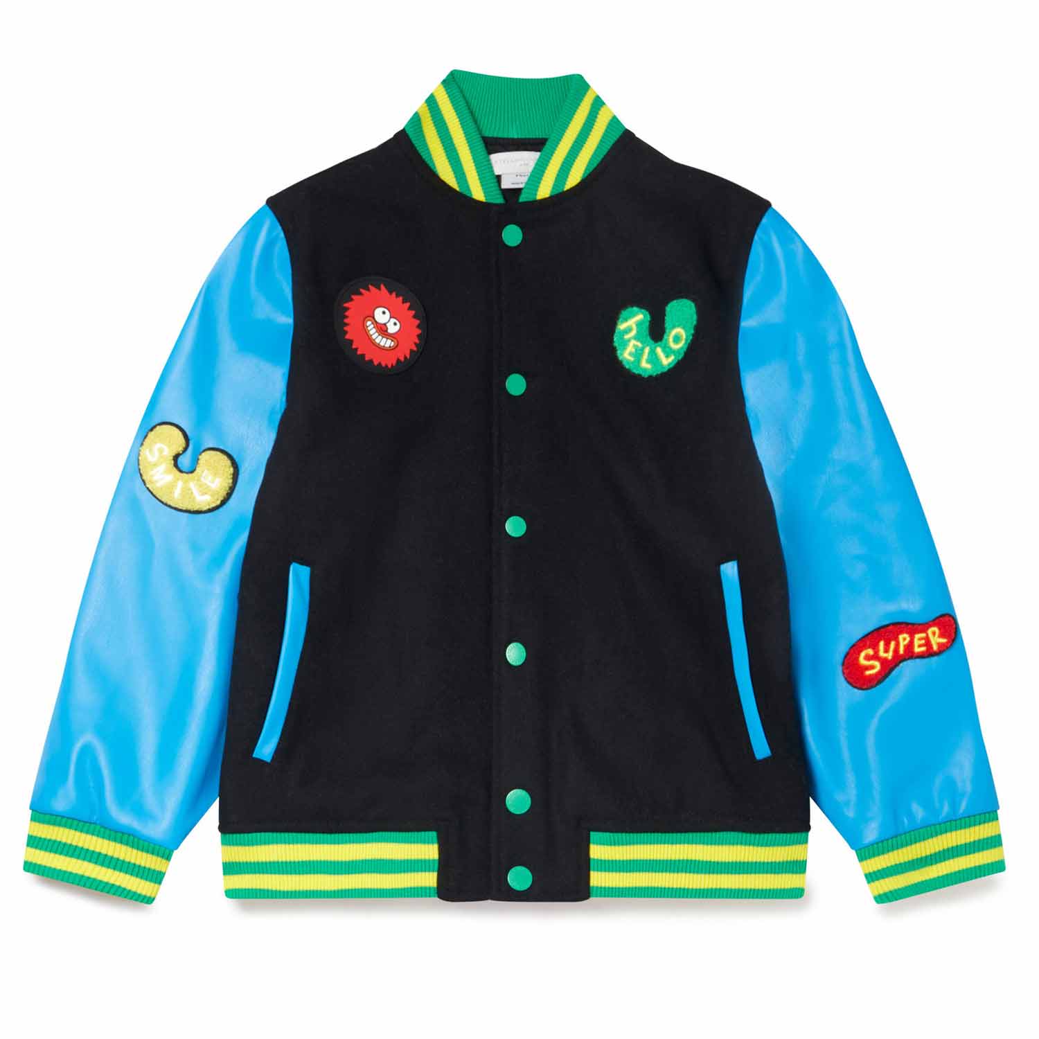 BOMBER NERO E MULTICOLOR BAMBINO - annameglio.com abbigliamento moda
