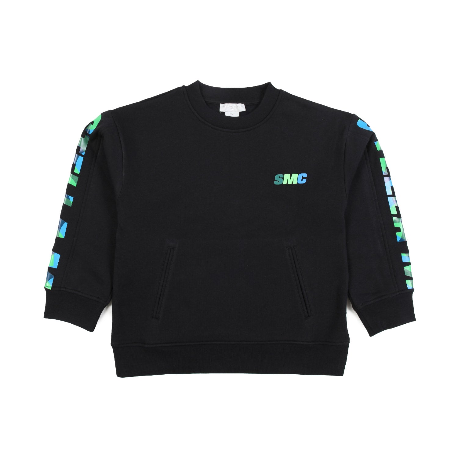 FELPA UNISEX NERA CON LOGHI MULTICOLOR - annameglio.com abbigliamento moda