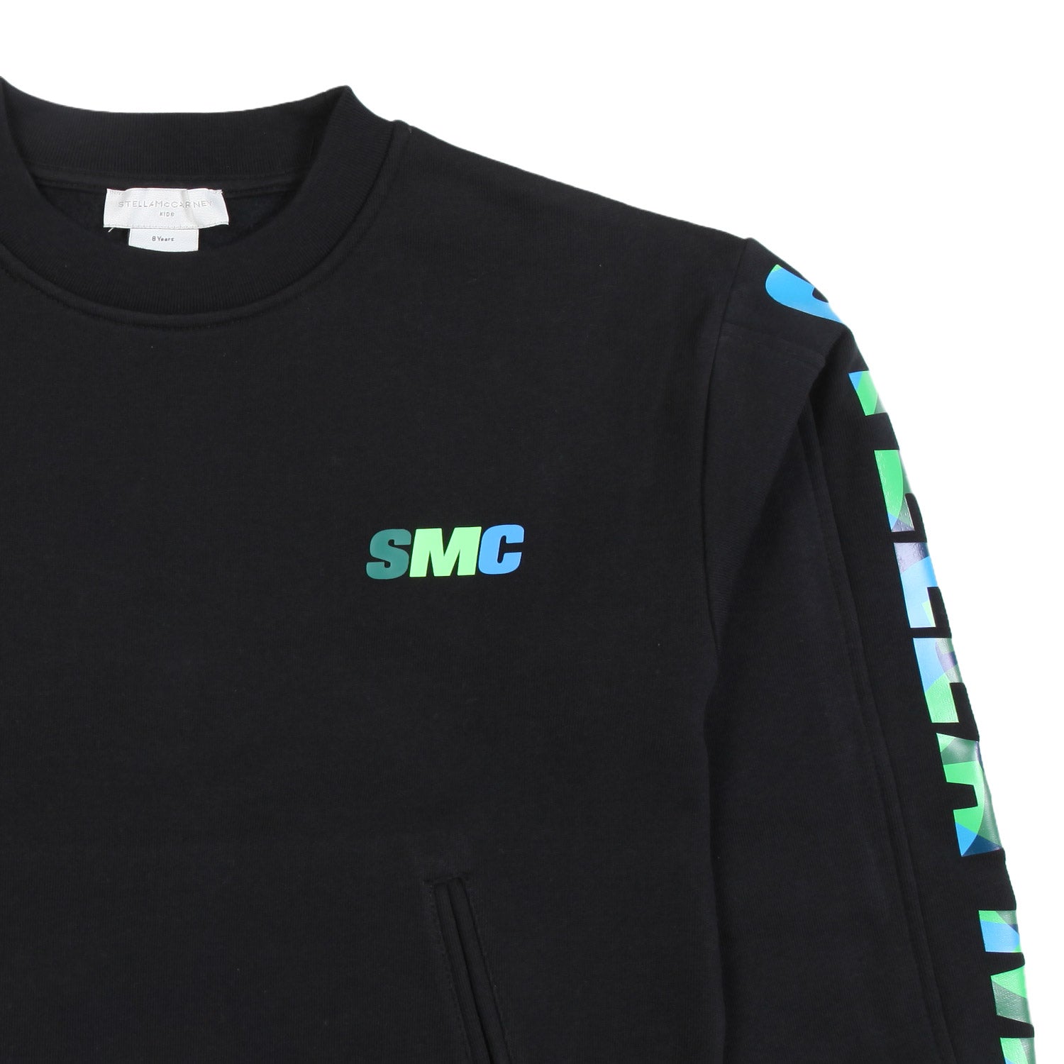 FELPA UNISEX NERA CON LOGHI MULTICOLOR - annameglio.com abbigliamento moda