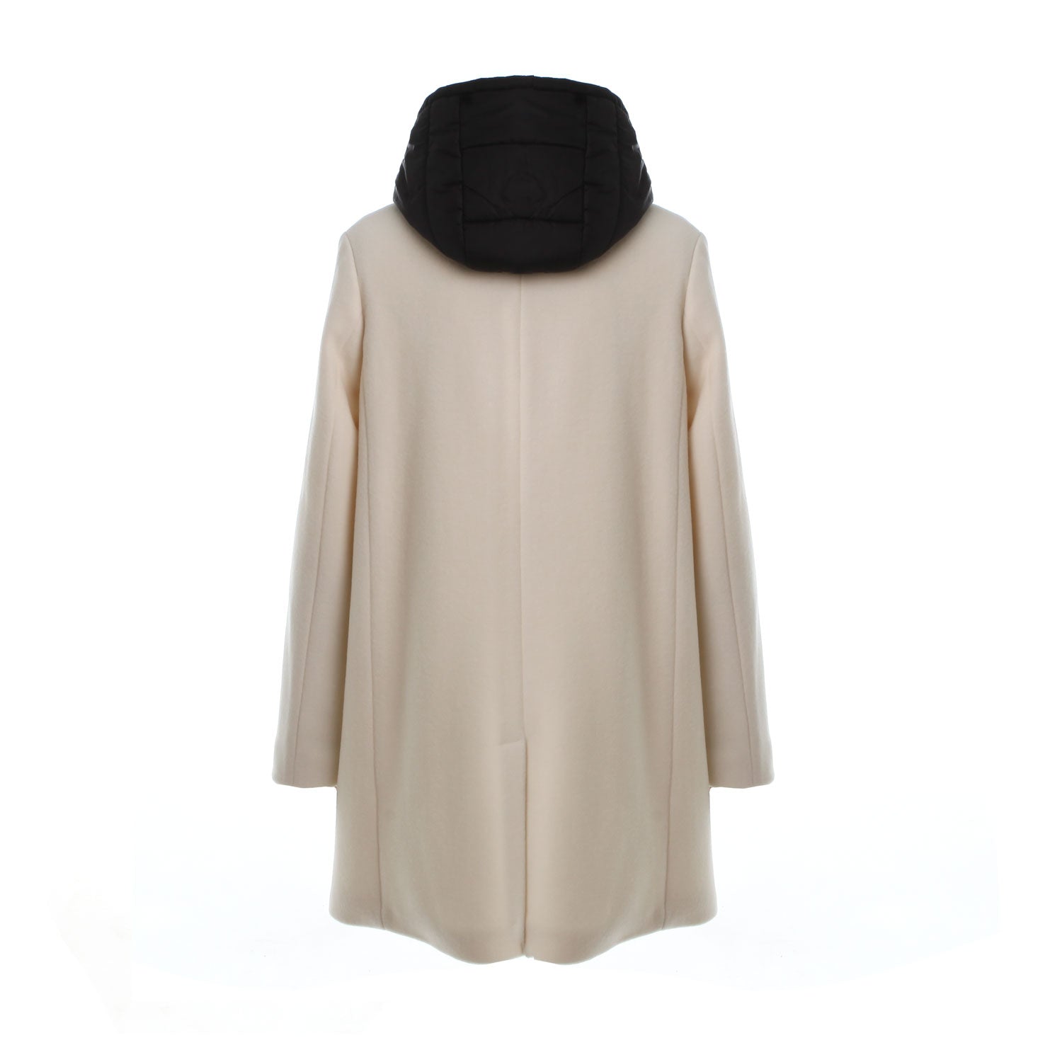 CAPPOTTO PANNA CON GILET NERO BAMBINA E TEENAGER - annameglio.com abbigliamento moda