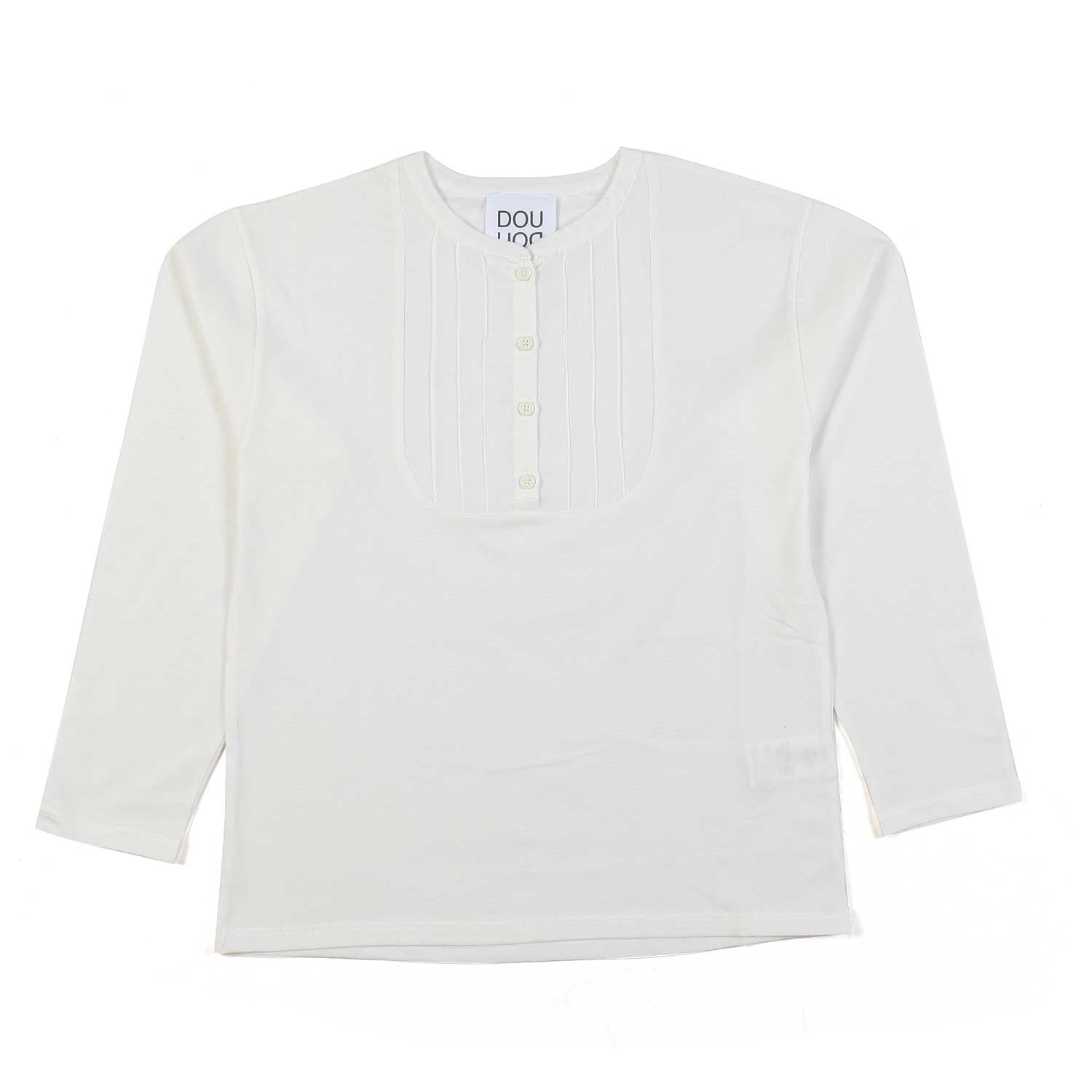 T-SHIRT SERAFINO MANICA LUNGA BIANCO CALDO - annameglio.com abbigliamento moda