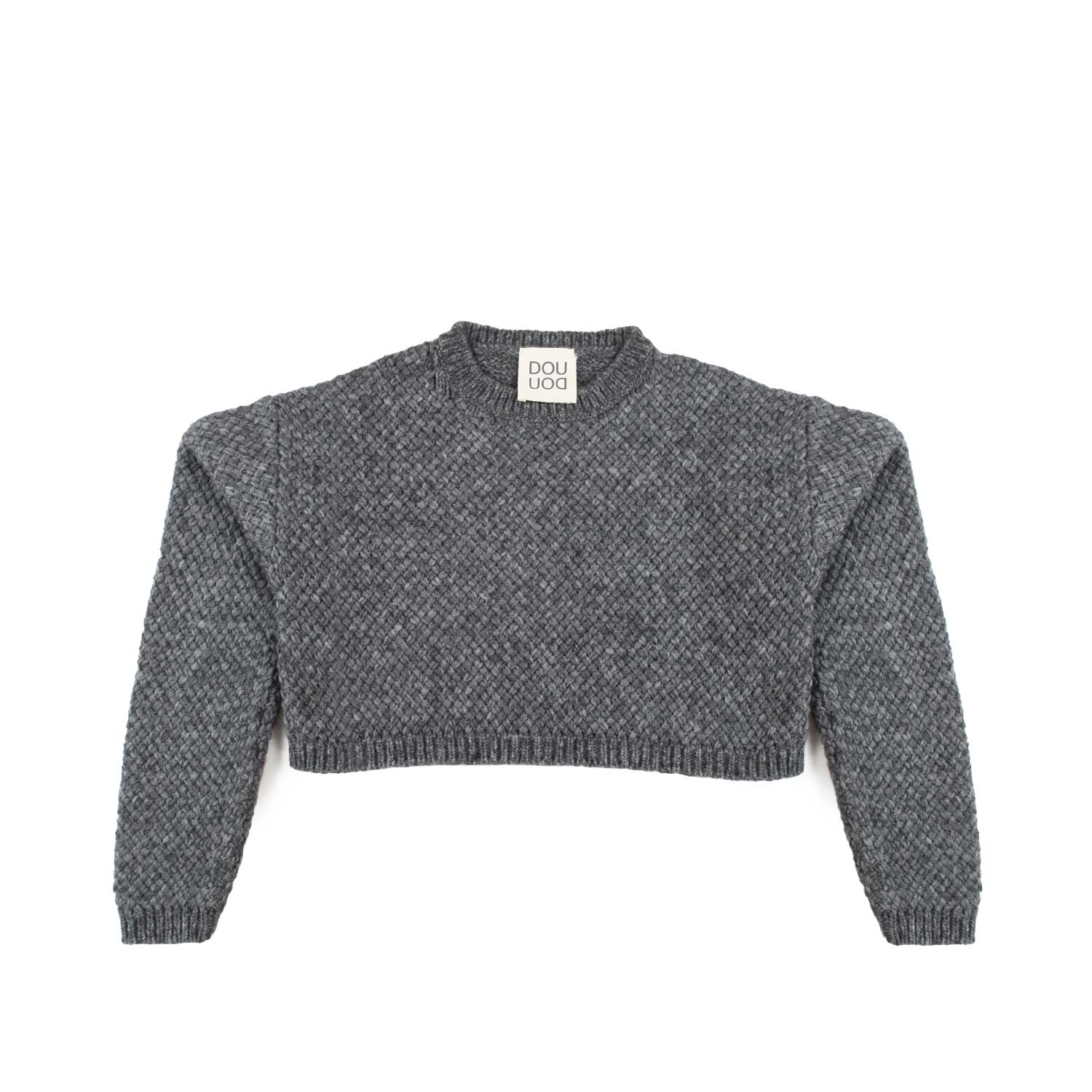 MAGLIONE CROPPED GRIGIO BAMBINA E TEENAGER - annameglio.com abbigliamento moda