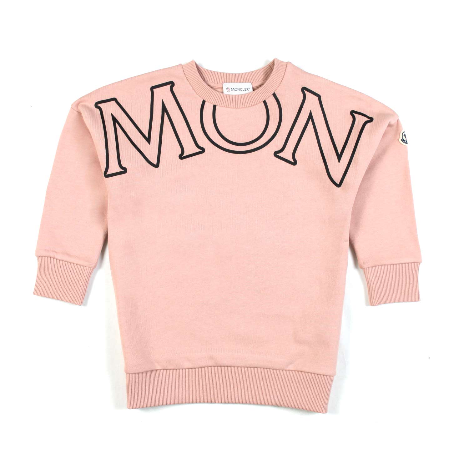 FELPA ROSA ANTICO CON LOGO BAMBINA E TEEN - annameglio.com abbigliamento moda