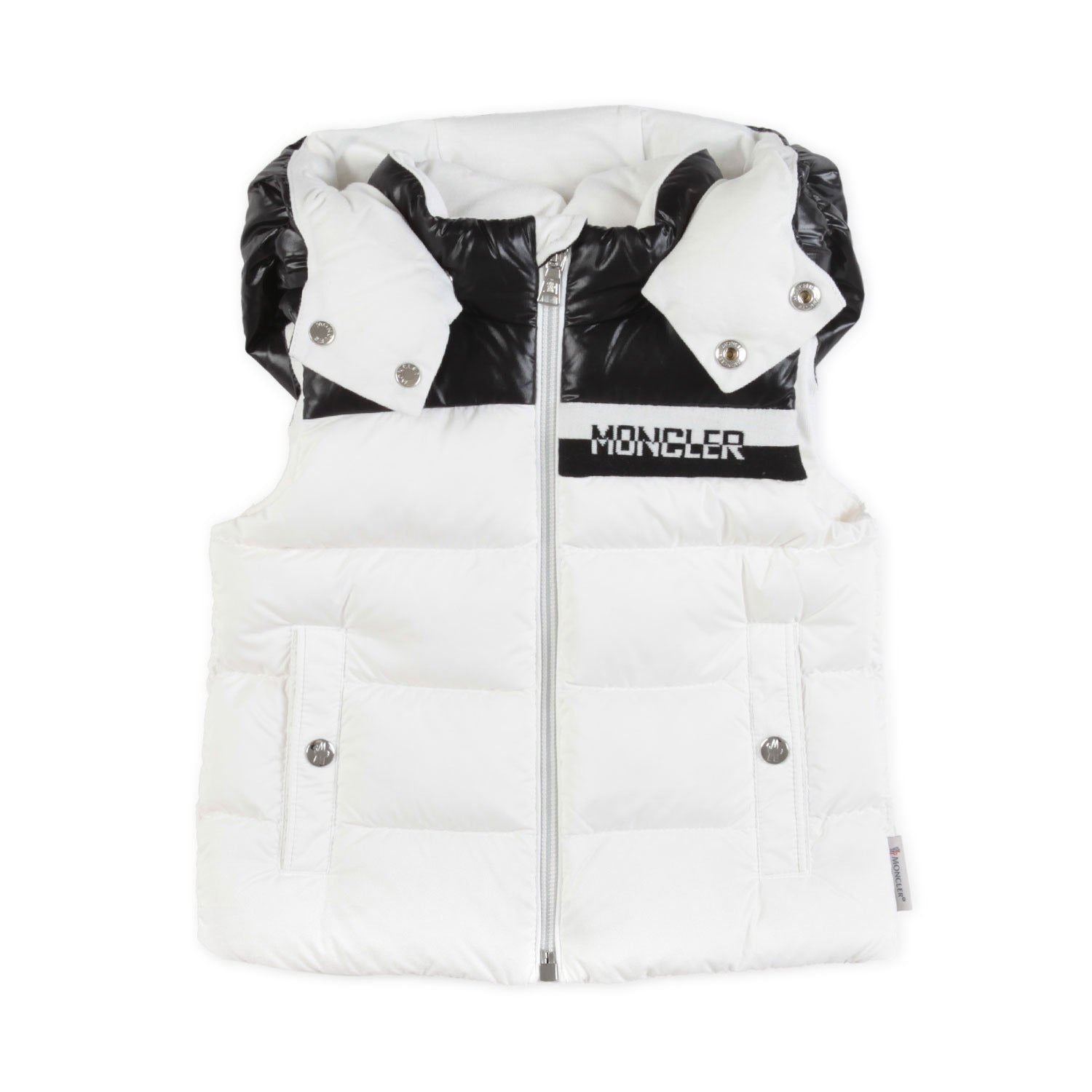 GILET UNISEX NUROW BIANCO E NERO BABY - annameglio.com abbigliamento moda