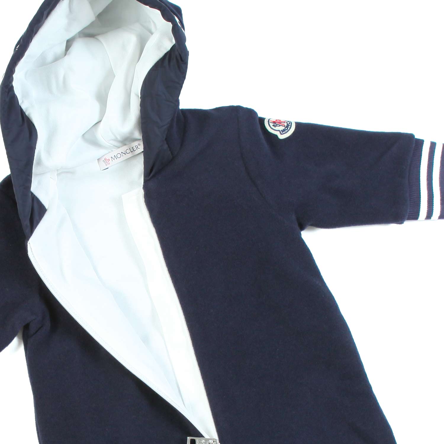 TUTINA IN FELPA BLU NAVY E BIANCA BIMBO E BIMBA - annameglio.com abbigliamento moda