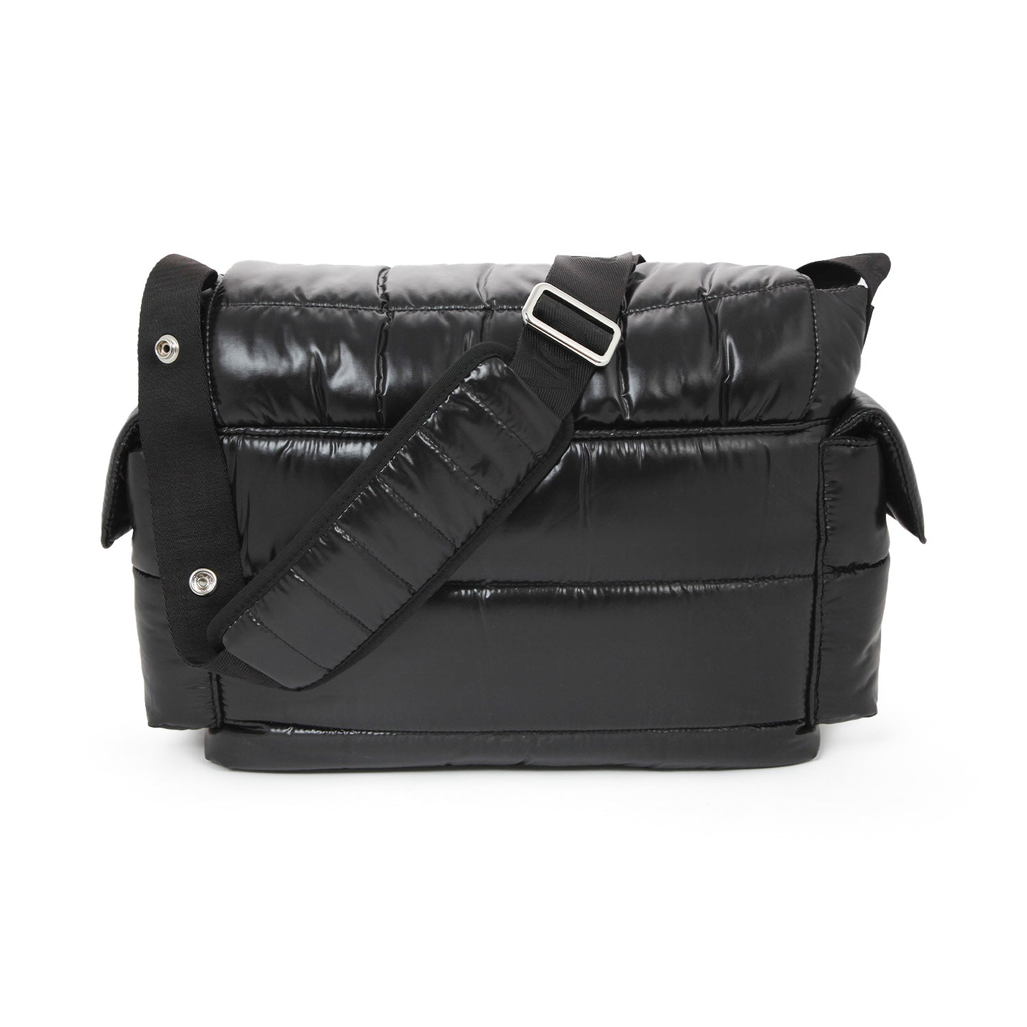 BORSA FASCIATOIO NERA DI NYLON TRAPUNTATO - annameglio.com abbigliamento moda