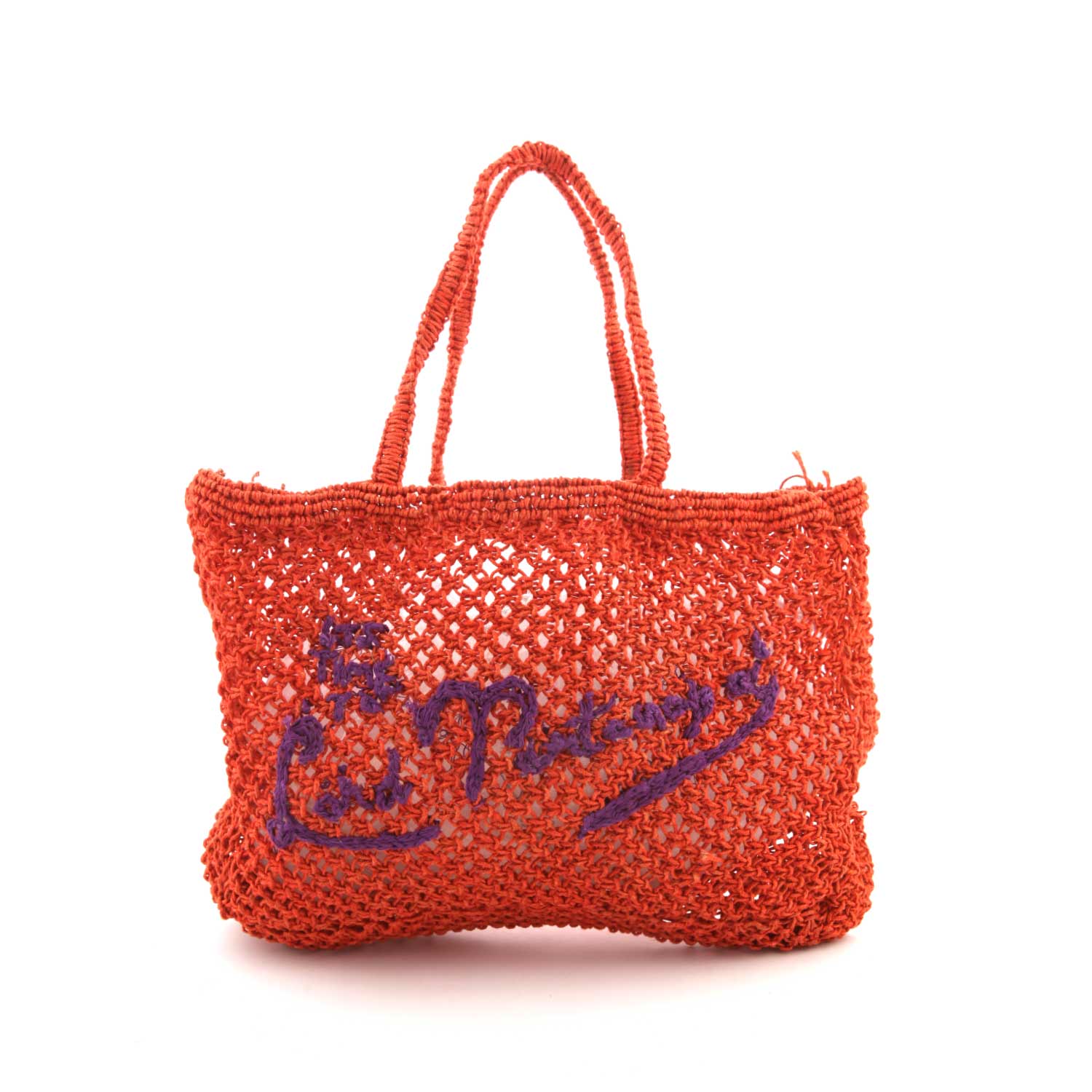 BORSA MARE ARANCIONE INTRECCIATA - annameglio.com abbigliamento moda