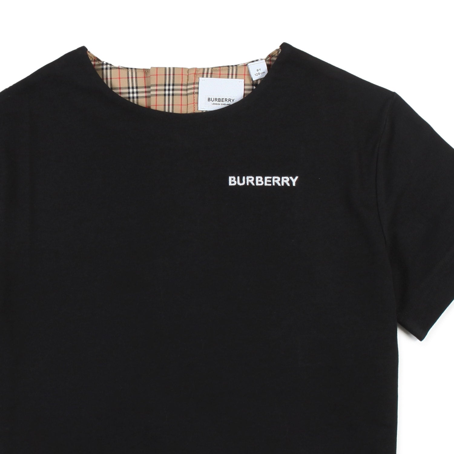 T-SHIRT NERA E TARTAN BAMBINA E TEENAGER - annameglio.com abbigliamento moda