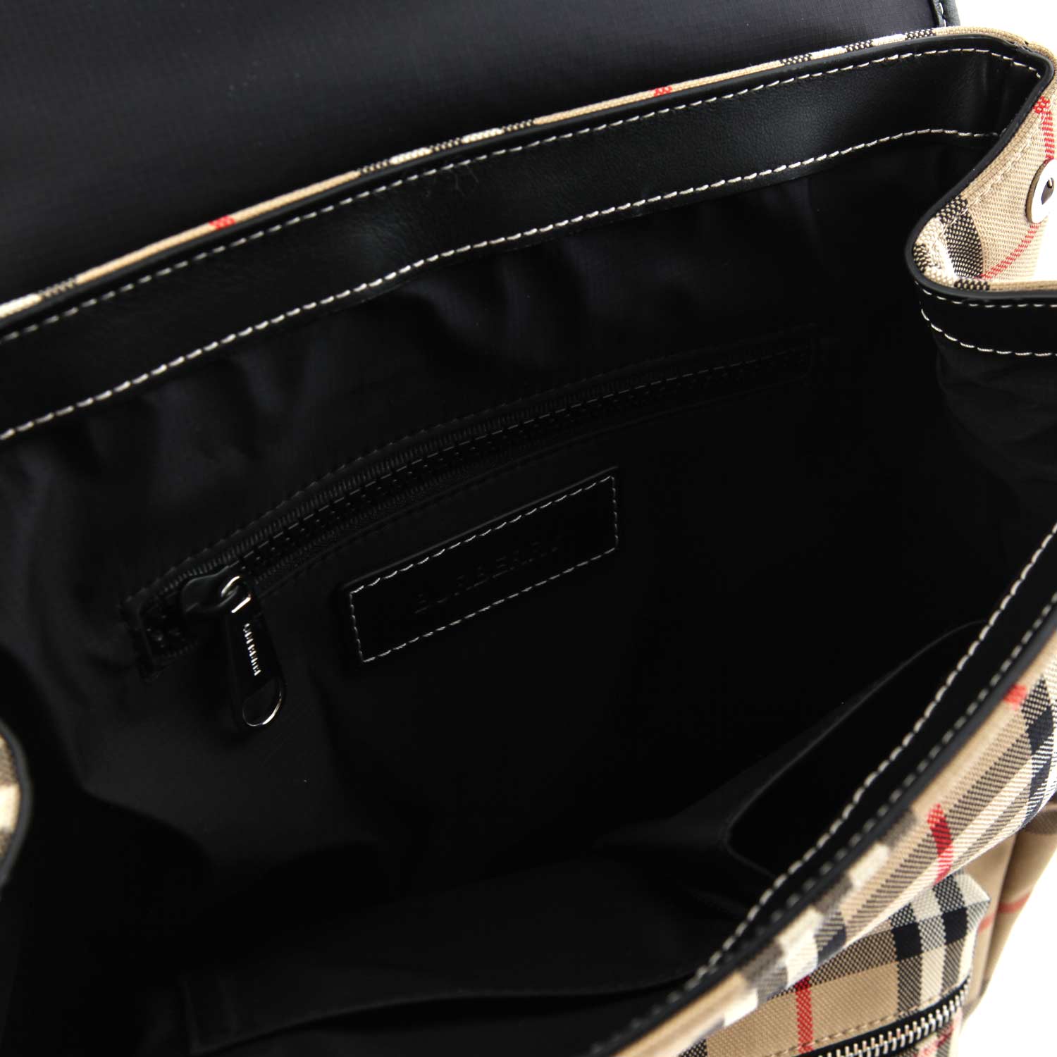 ZAINO VINTAGE CHECK BEIGE E NERO - annameglio.com abbigliamento moda