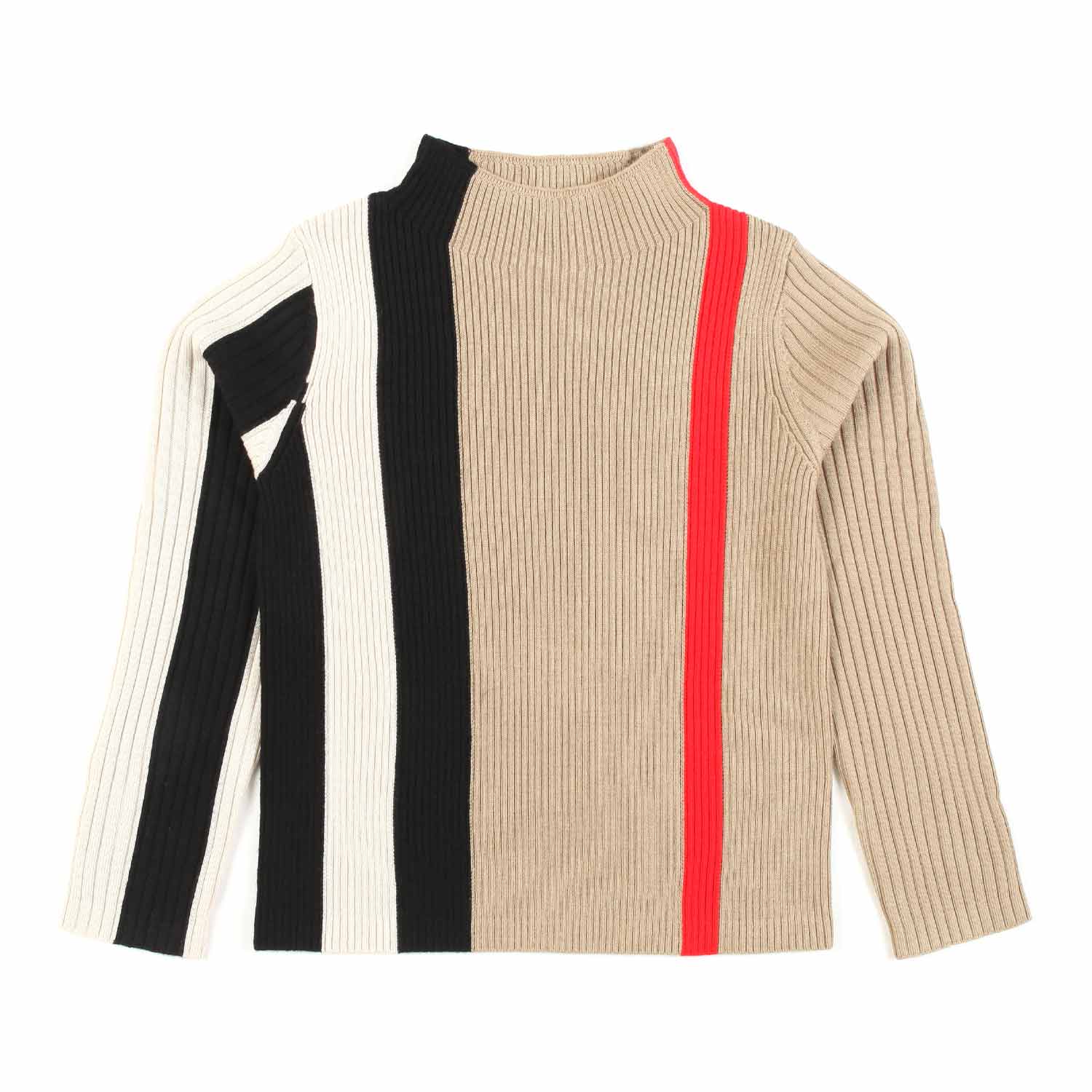 PULLOVER BEIGE COLLO ALTO BAMBINA E TEEN - annameglio.com abbigliamento moda