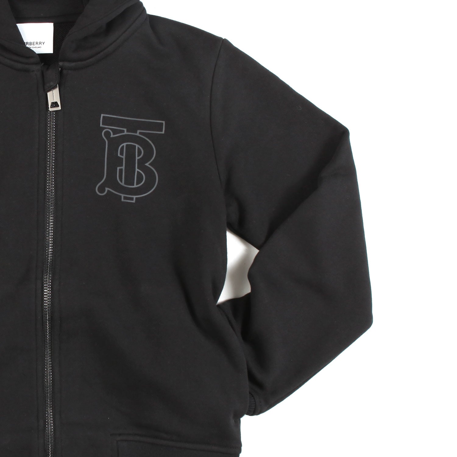 FELPA TB NERA UNISEX CON CAPPUCCIO - annameglio.com abbigliamento moda