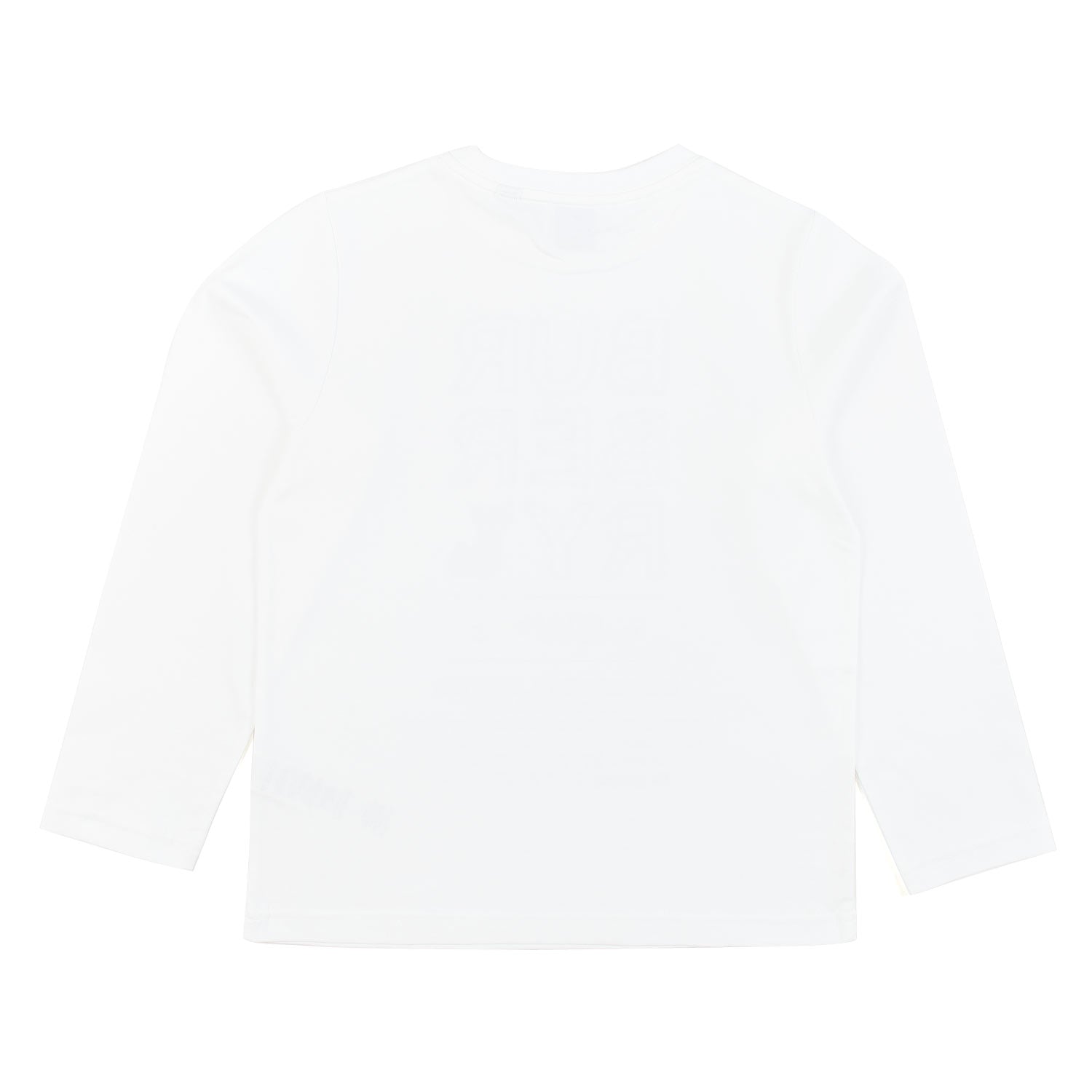 T-SHIRT MANICA LUNGA BIANCA CON STAMPE NERE - annameglio.com abbigliamento moda