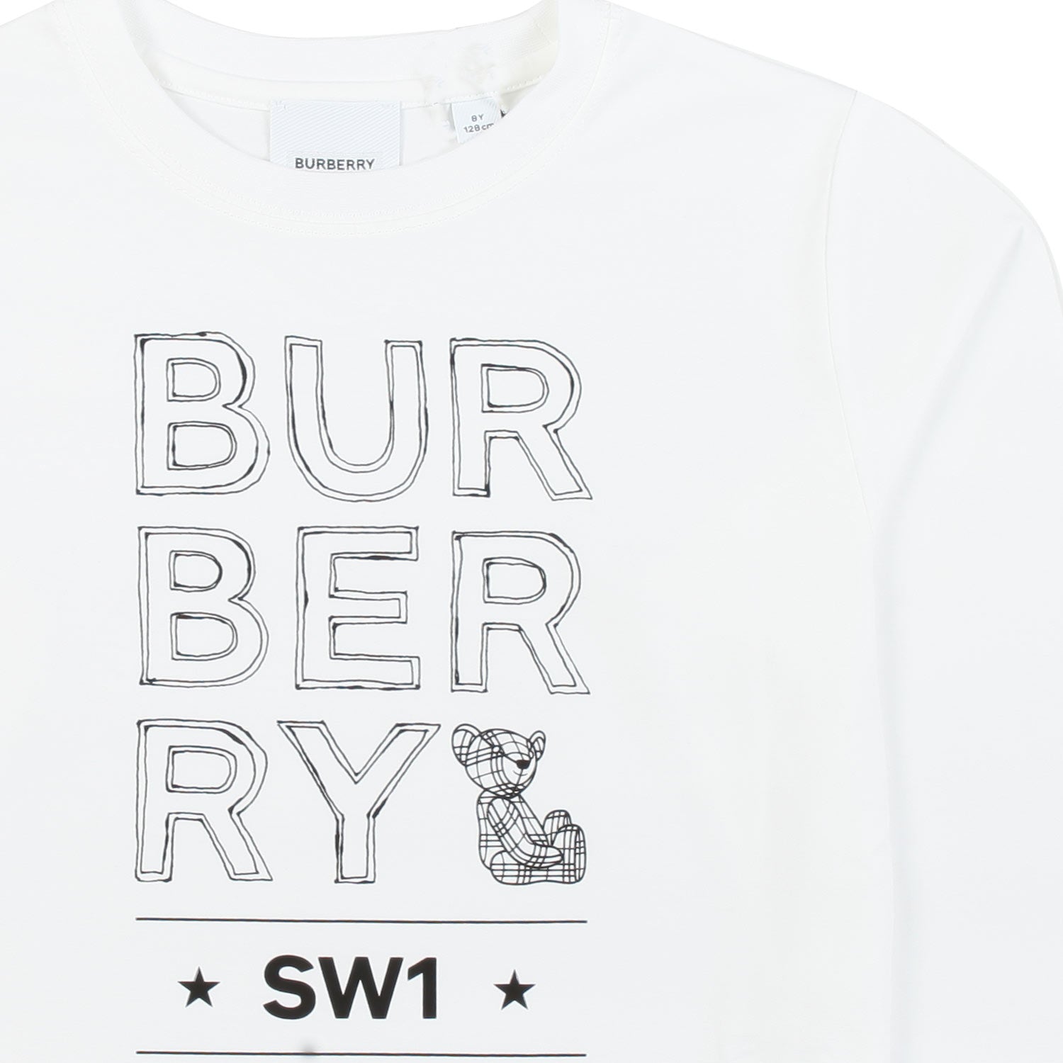 T-SHIRT MANICA LUNGA BIANCA CON STAMPE NERE - annameglio.com abbigliamento moda