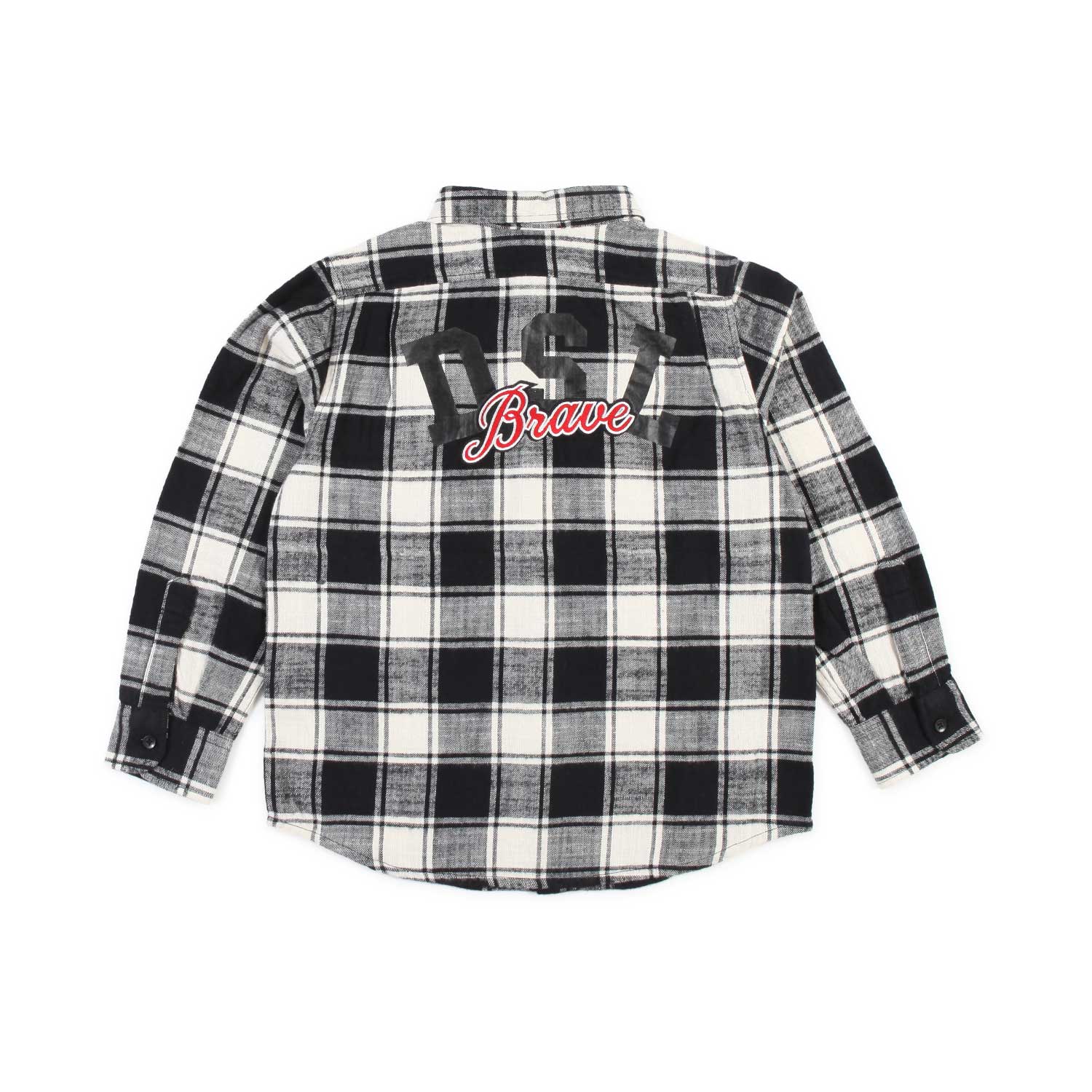 CAMICIA PANNA E NERA A QUADRI BAMBINO E TEENAGER - annameglio.com abbigliamento moda