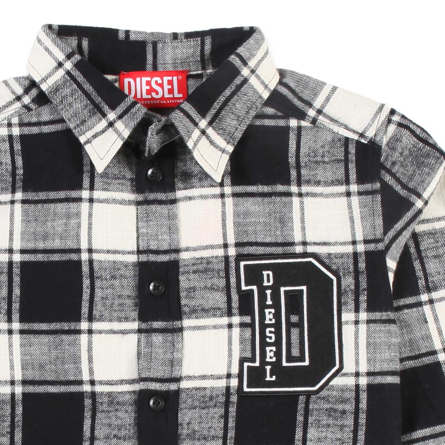 CAMICIA PANNA E NERA A QUADRI BAMBINO E TEENAGER - annameglio.com abbigliamento moda