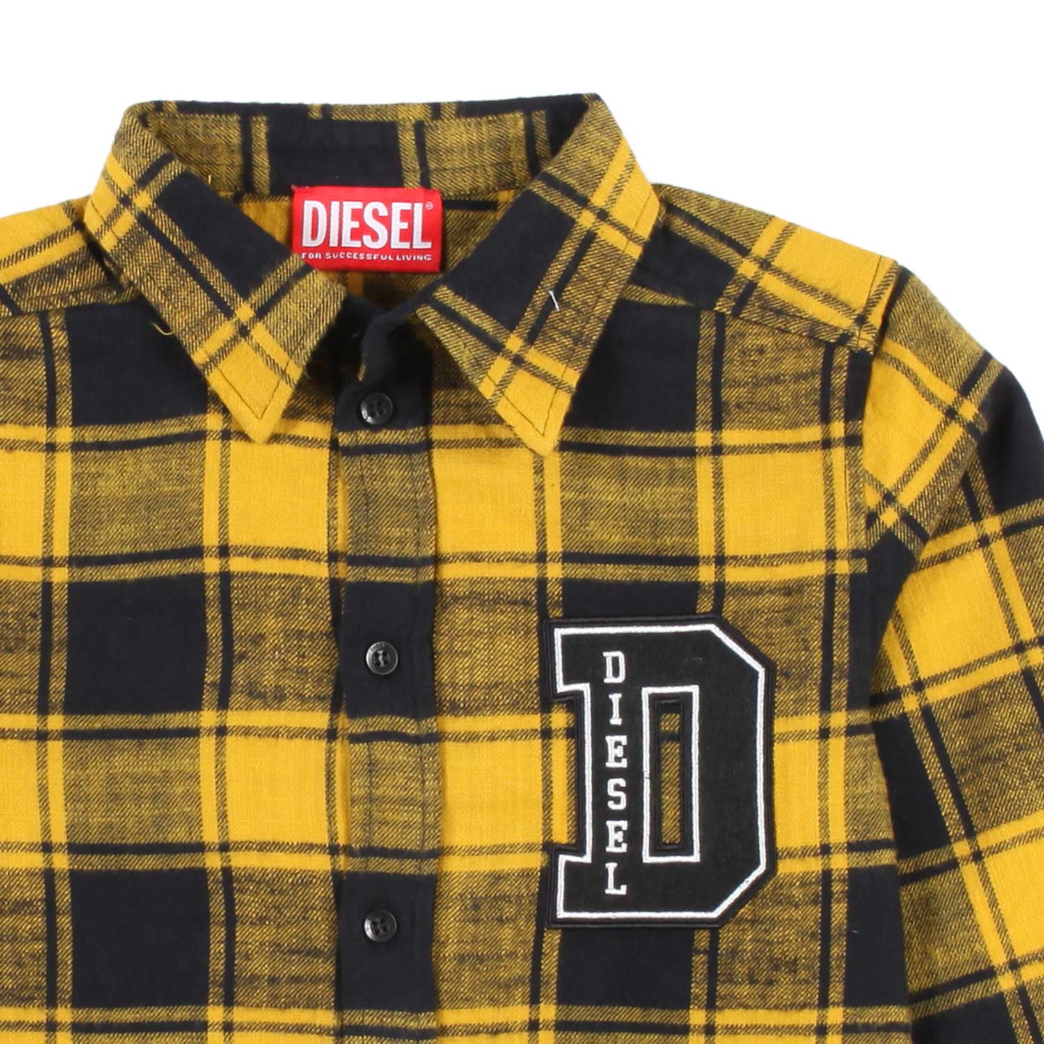 CAMICIA GIALLA E NERA A QUADRI BAMBINO E TEENAGER - annameglio.com abbigliamento moda