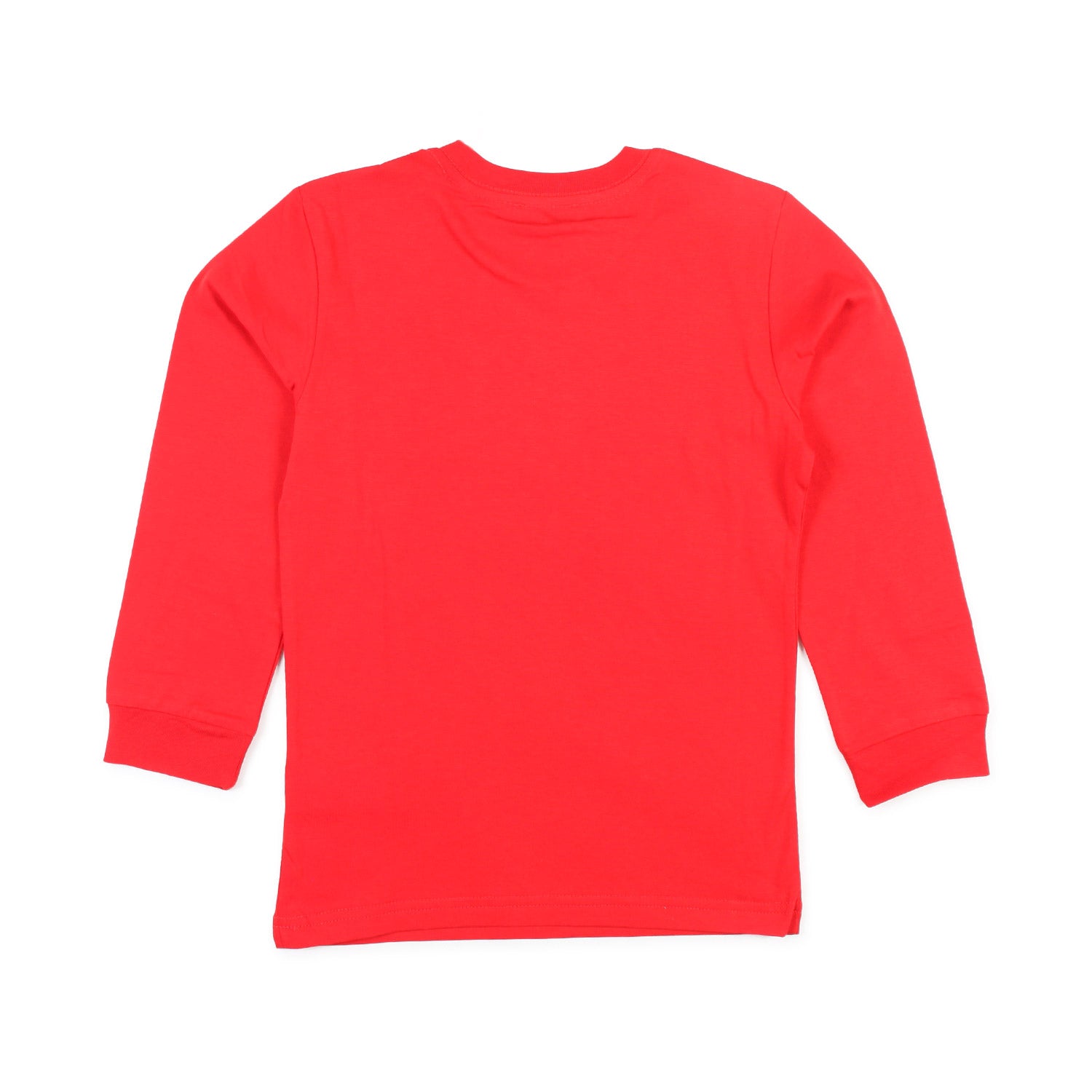 T-SHIRT UNISEX MANICA LUNGA ROSSA CON LOGO BIANCO - annameglio.com abbigliamento moda