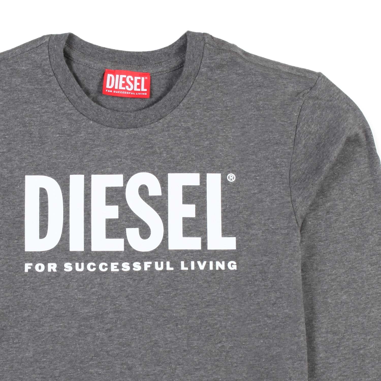 T-SHIRT UNISEX MANICA LUNGA GRIGIA CON LOGO BIANCO - annameglio.com abbigliamento moda