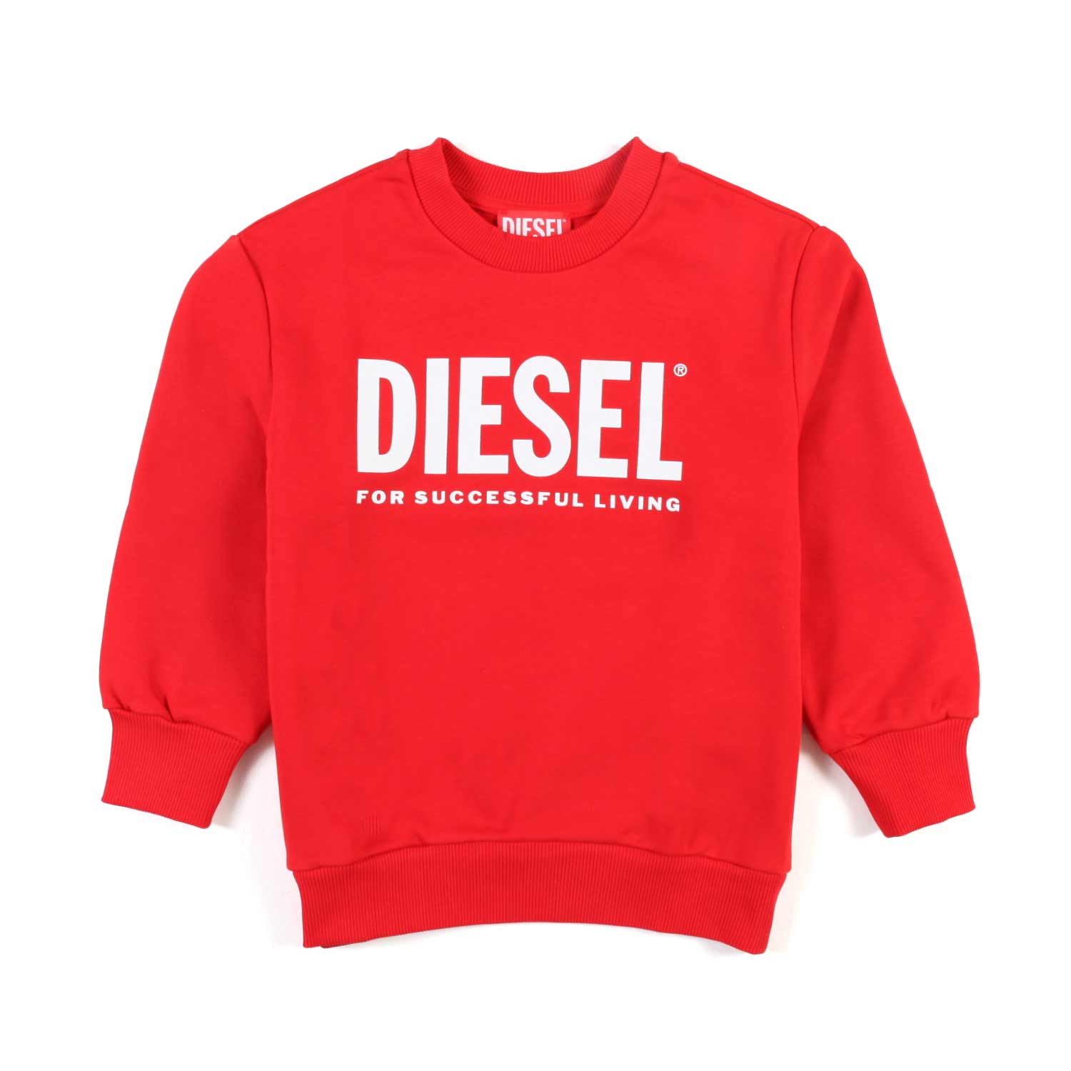 FELPA GIROCOLLO ROSSA CON LOGO BIANCO - annameglio.com abbigliamento moda