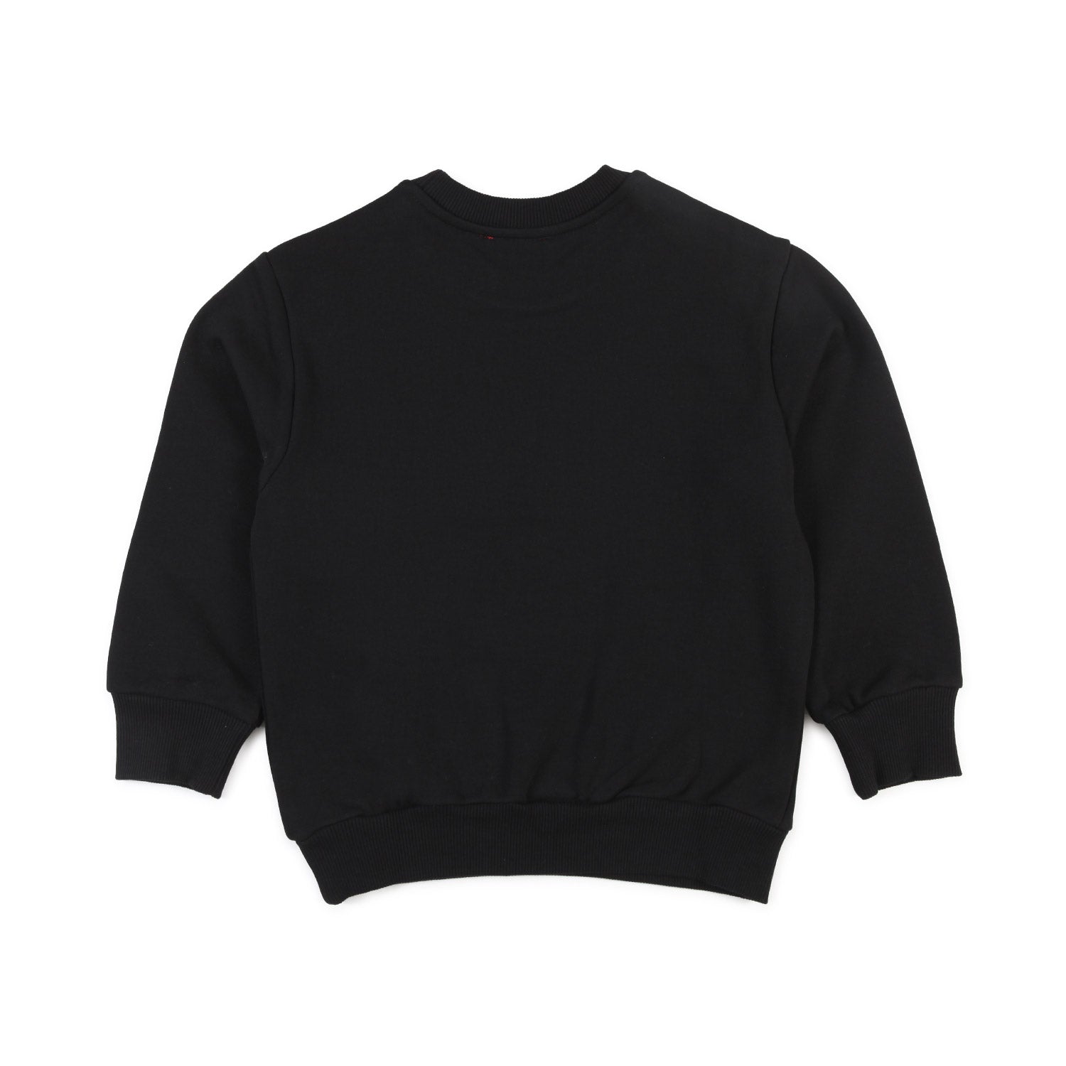 FELPA UNISEX NERA CON LOGO GIALLO FLUO - annameglio.com abbigliamento moda