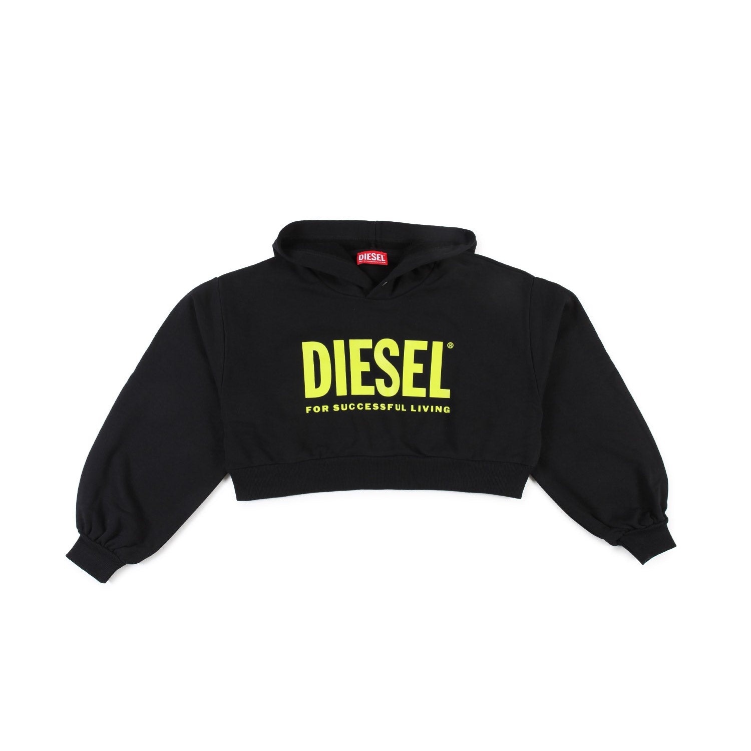 FELPA CROPPED NERA CON CAPPUCCIO BAMBINA TEEN - annameglio.com abbigliamento moda