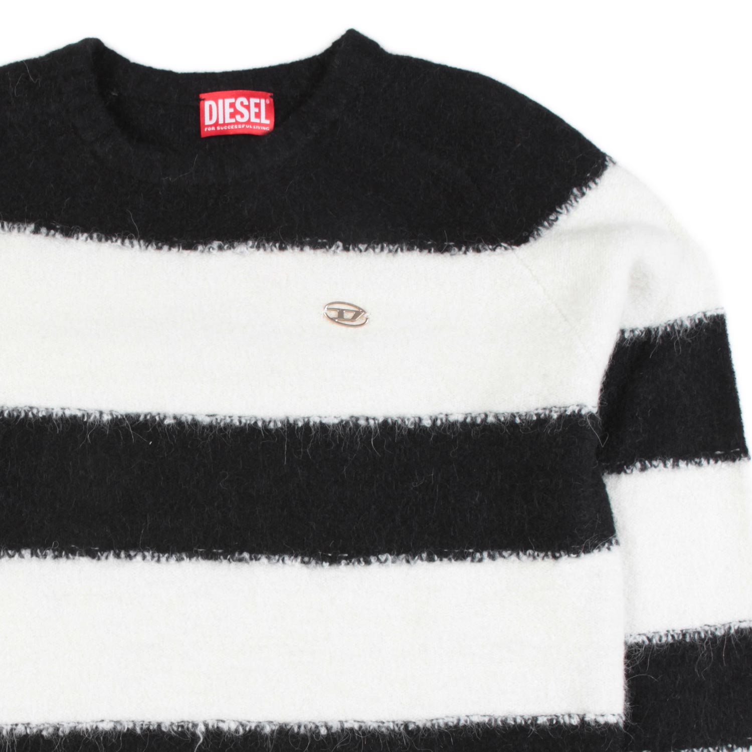 PULLOVER UNISEX BIANCO E NERO A STRISCE - annameglio.com abbigliamento moda